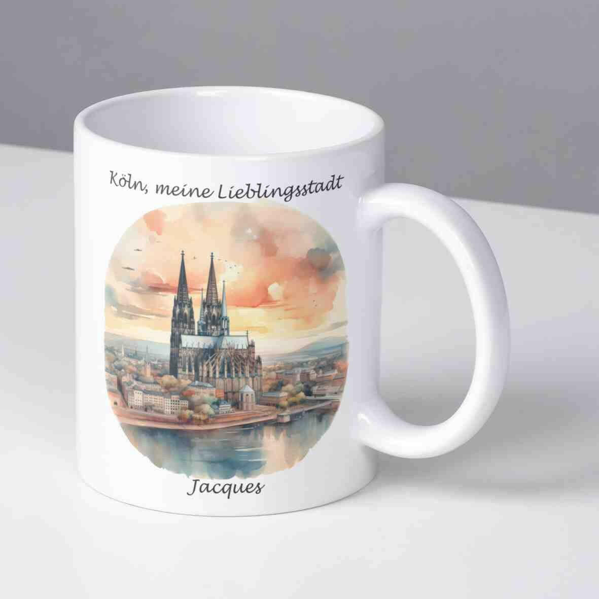 Personalisierte Tasse Köln - meine Lieblingsstadt.