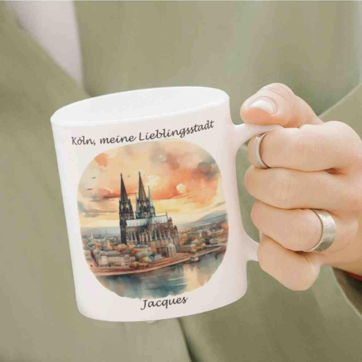 Personalisierte Tasse Köln - meine Lieblingsstadt.