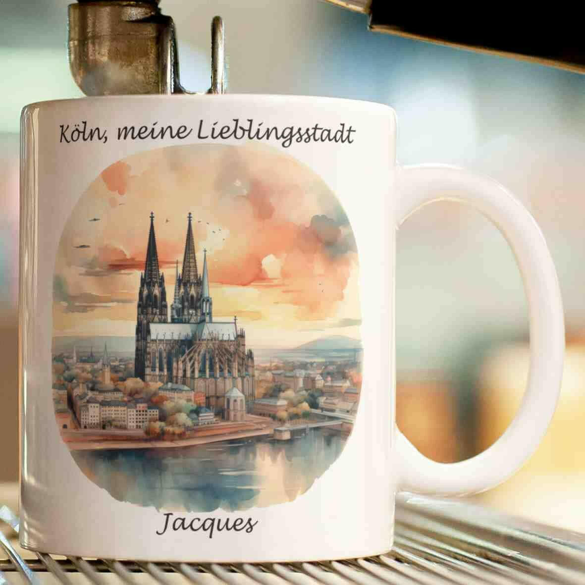 Personalisierte Tasse Köln - meine Lieblingsstadt.