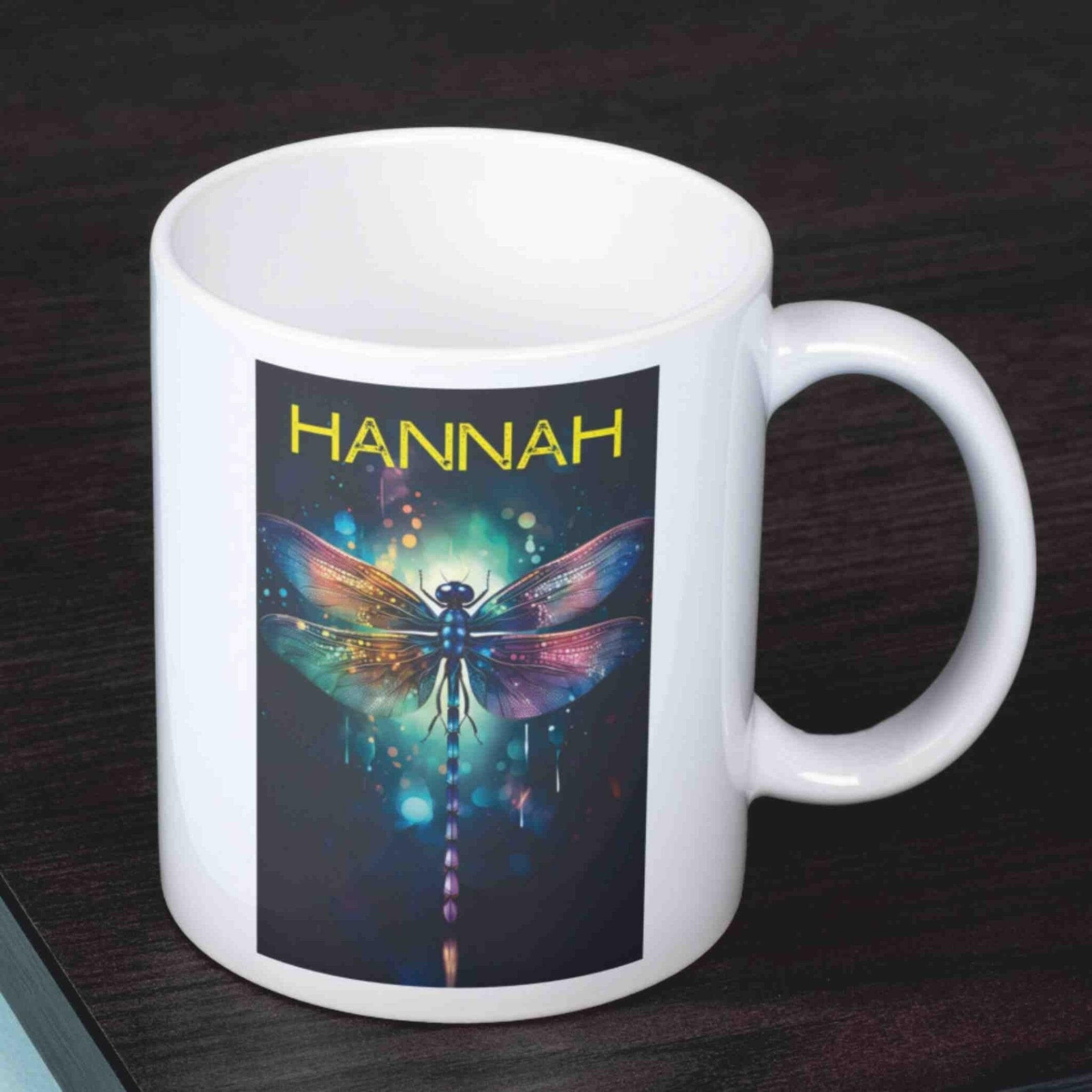 Personalisierte Tasse Libelle.