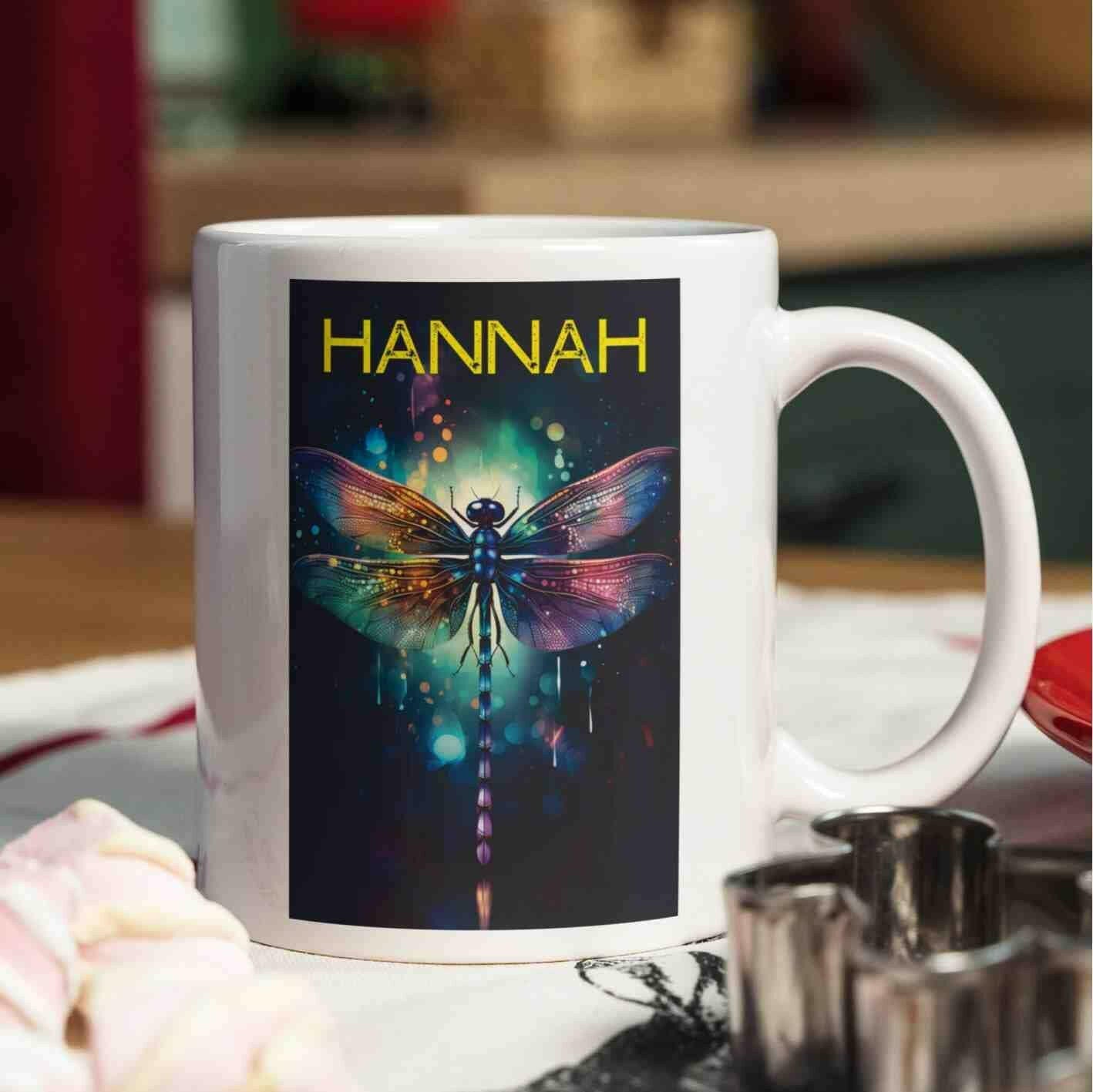 Personalisierte Tasse Libelle.