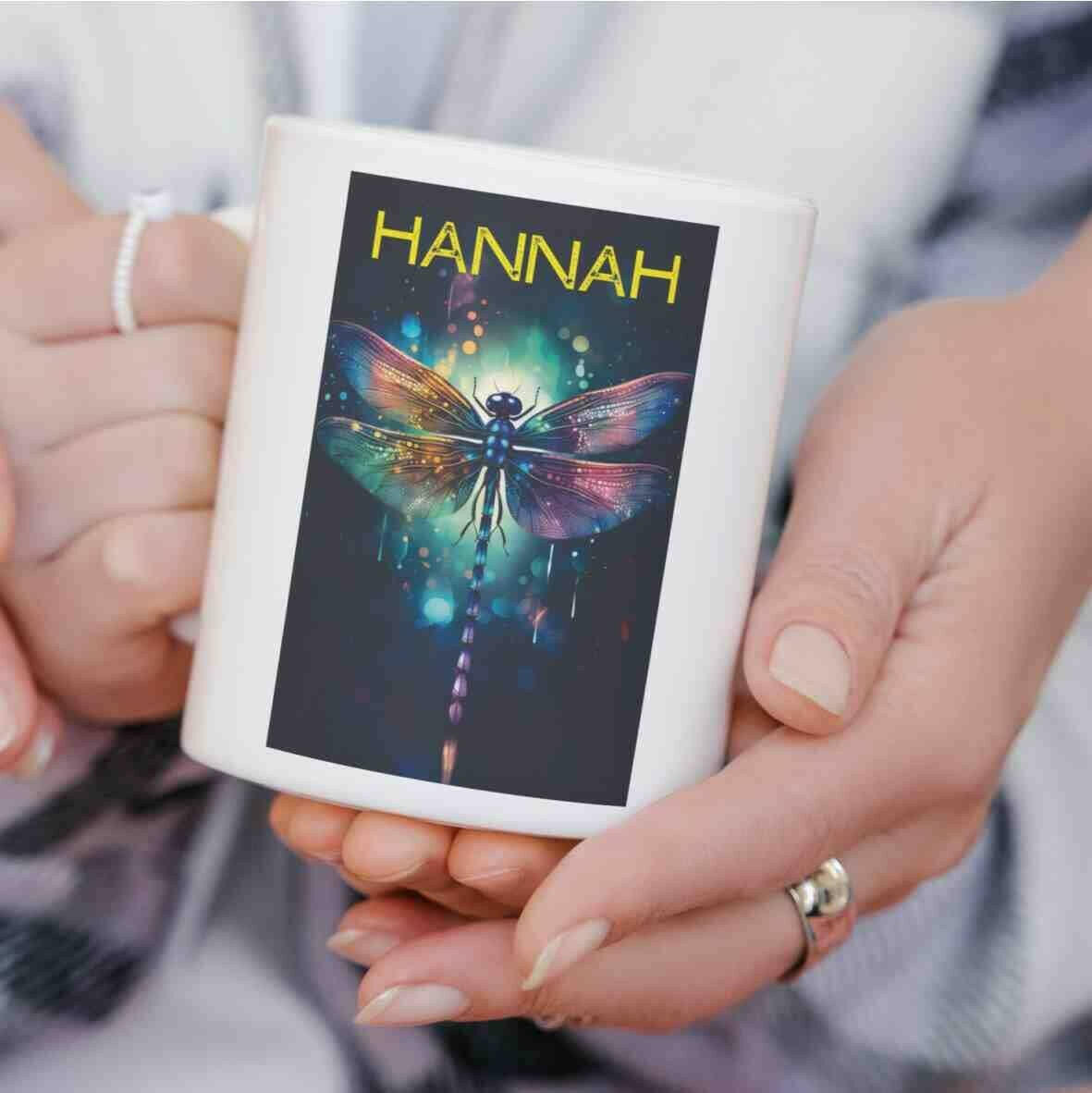 Personalisierte Tasse Libelle.