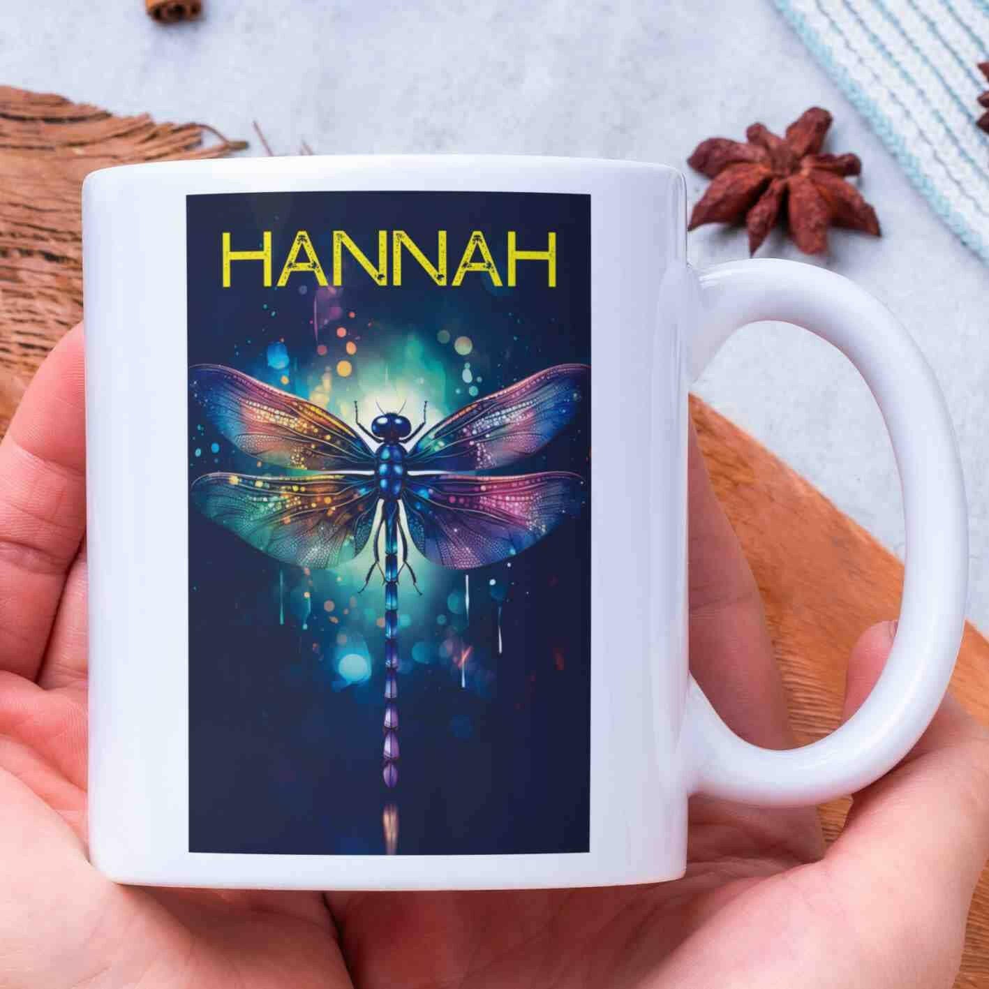 Personalisierte Tasse Libelle.