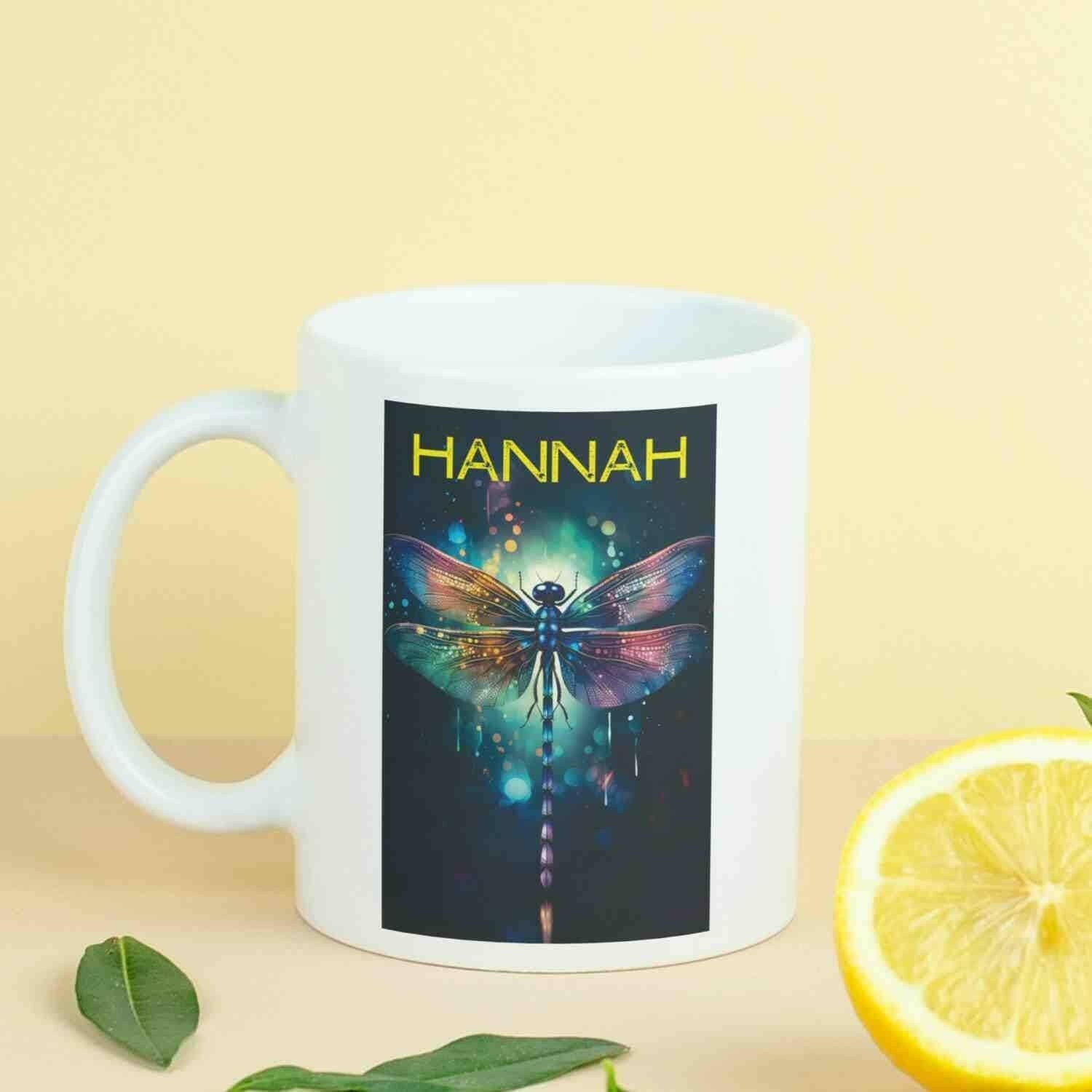 Personalisierte Tasse Libelle.