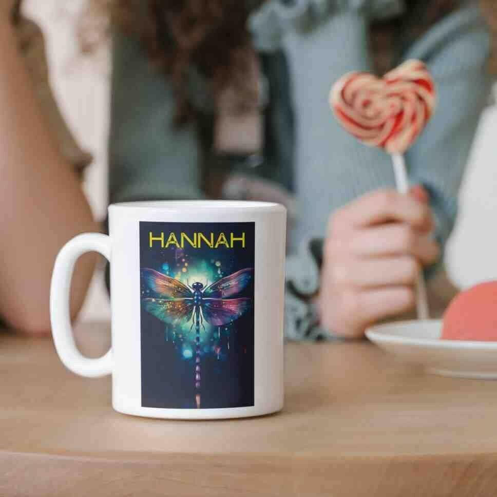 Personalisierte Tasse Libelle.