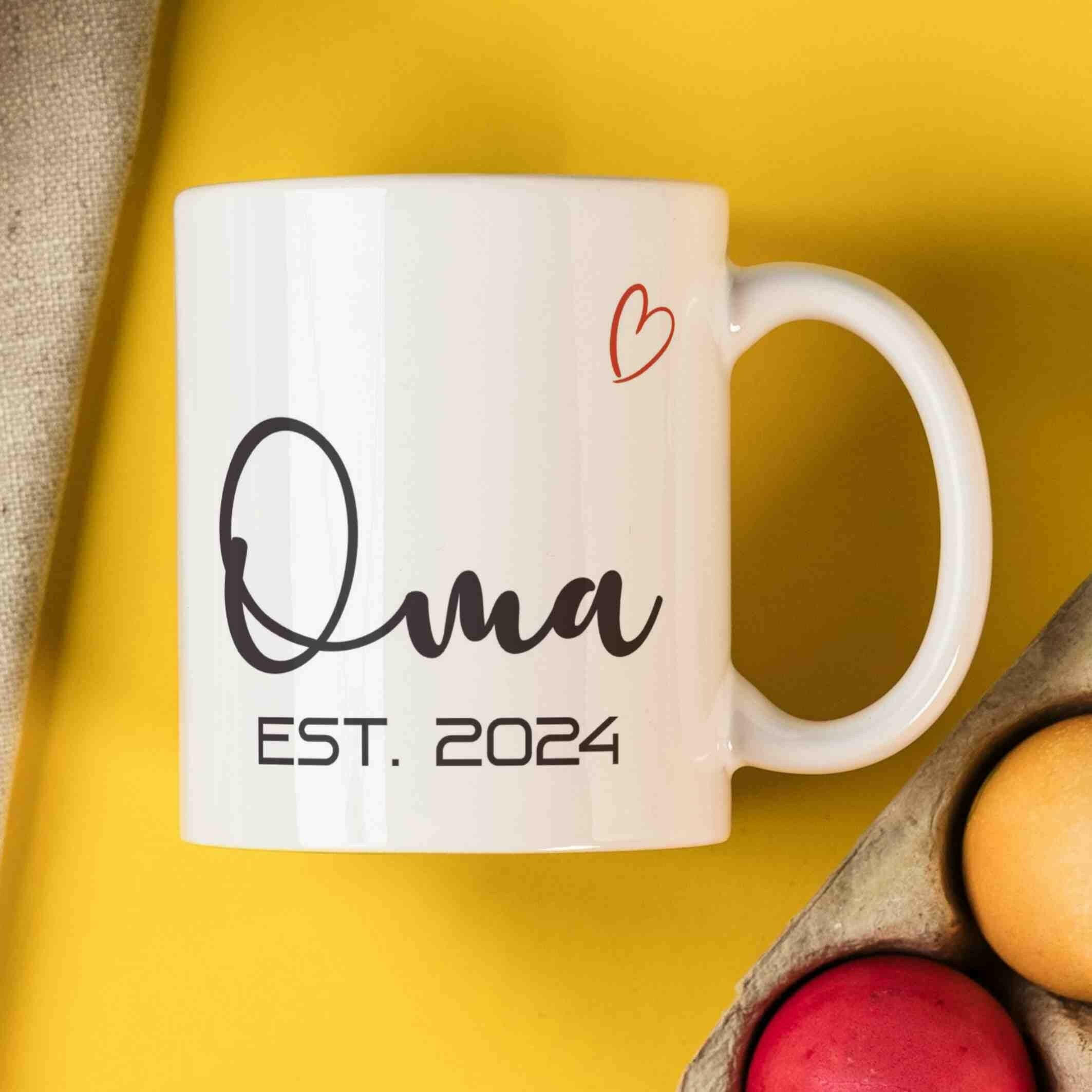 Personalisierte Tasse Oma EST..