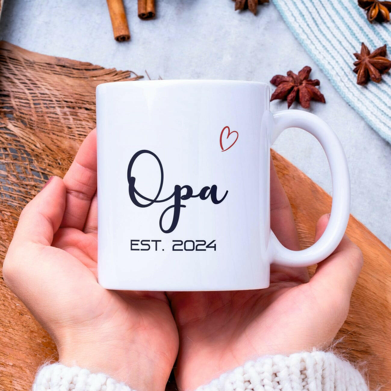 Personalisierte Tasse Opa EST..