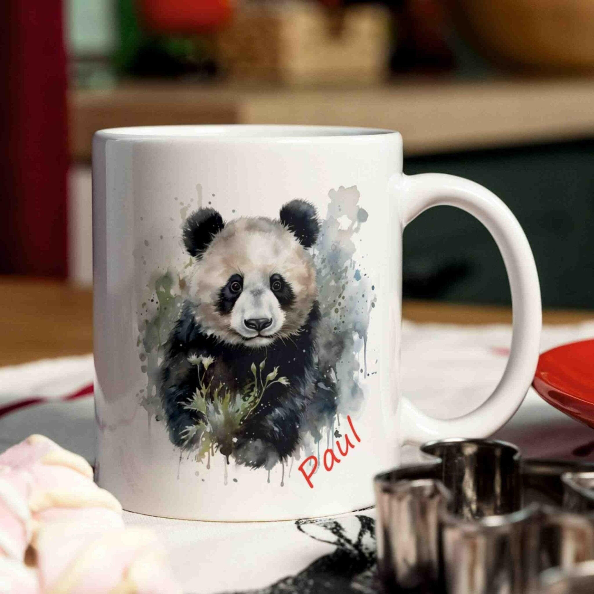 Personalisierte Tasse Panda.