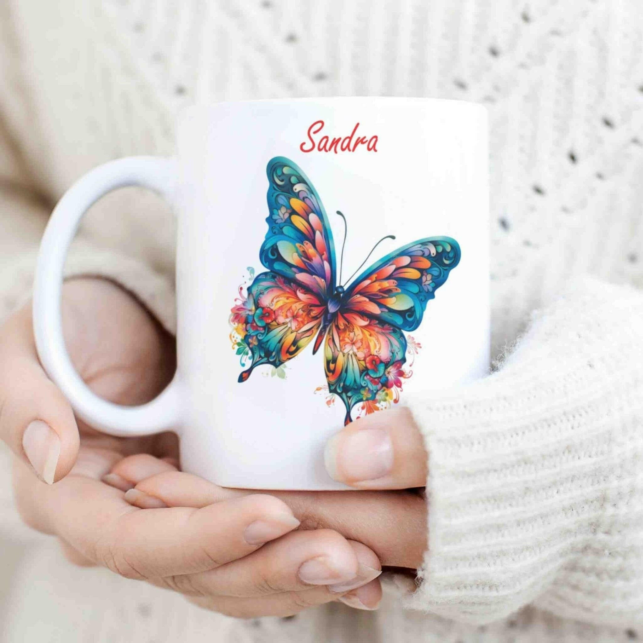 Personalisierte Tasse Schmetterling (1).
