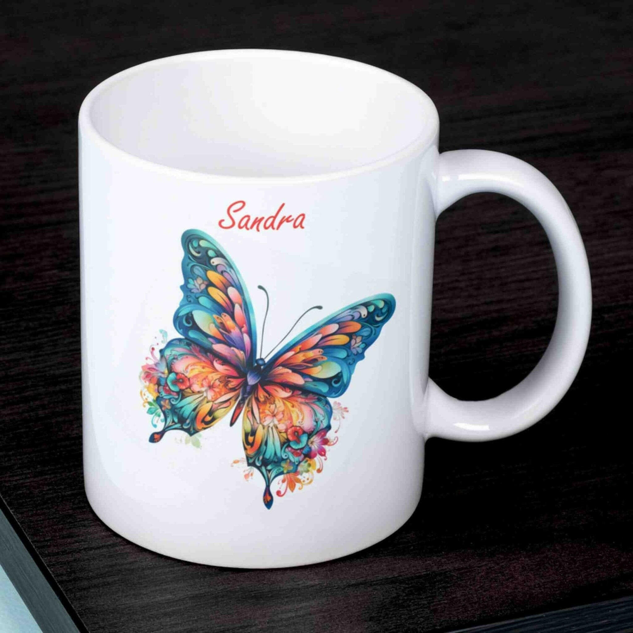 Personalisierte Tasse Schmetterling (1).