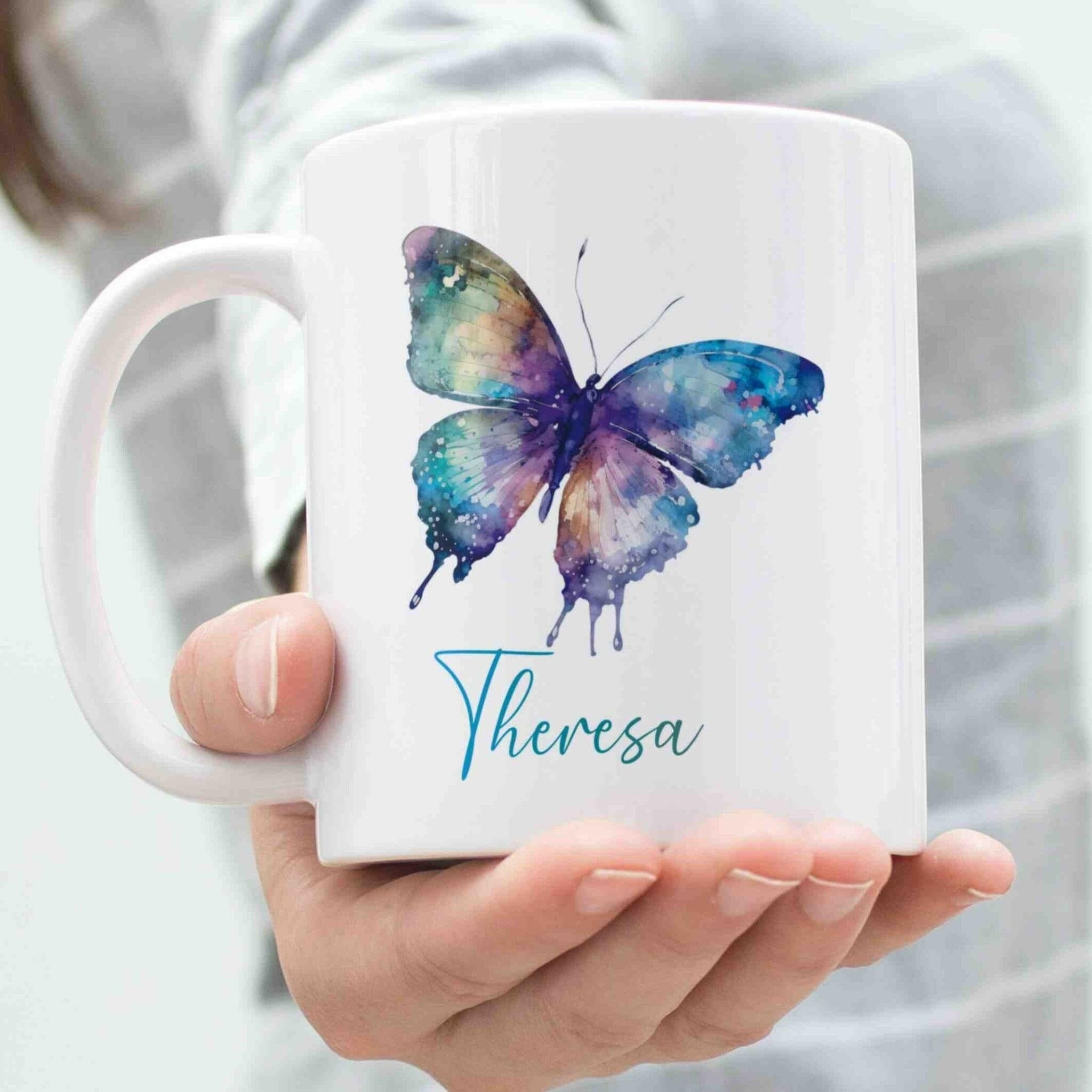 Personalisierte Tasse Schmetterling (2).