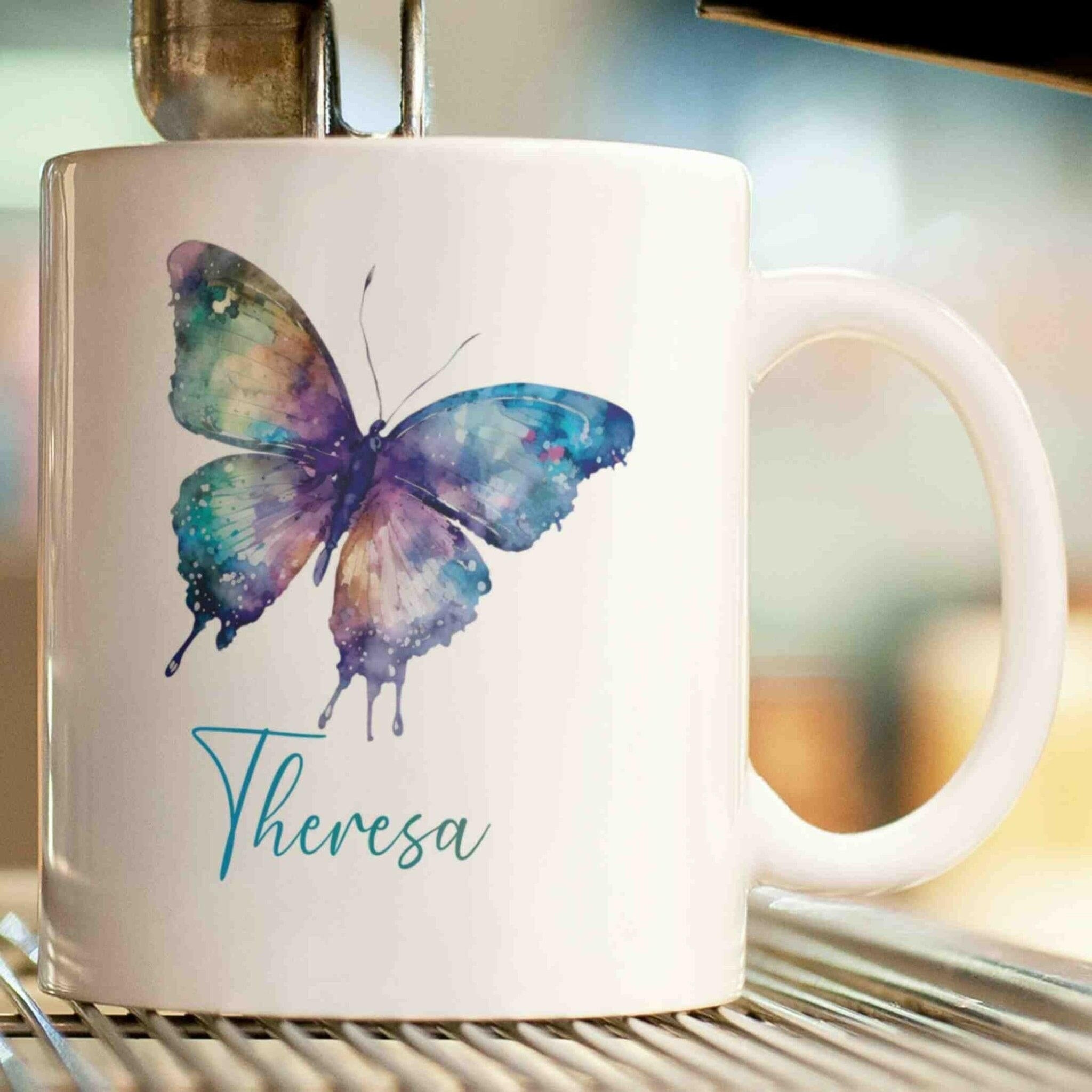 Personalisierte Tasse Schmetterling (2).