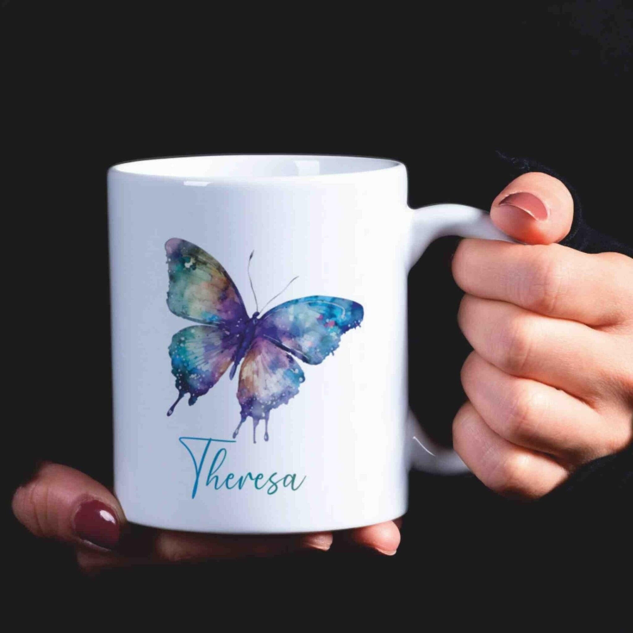 Personalisierte Tasse Schmetterling (2).