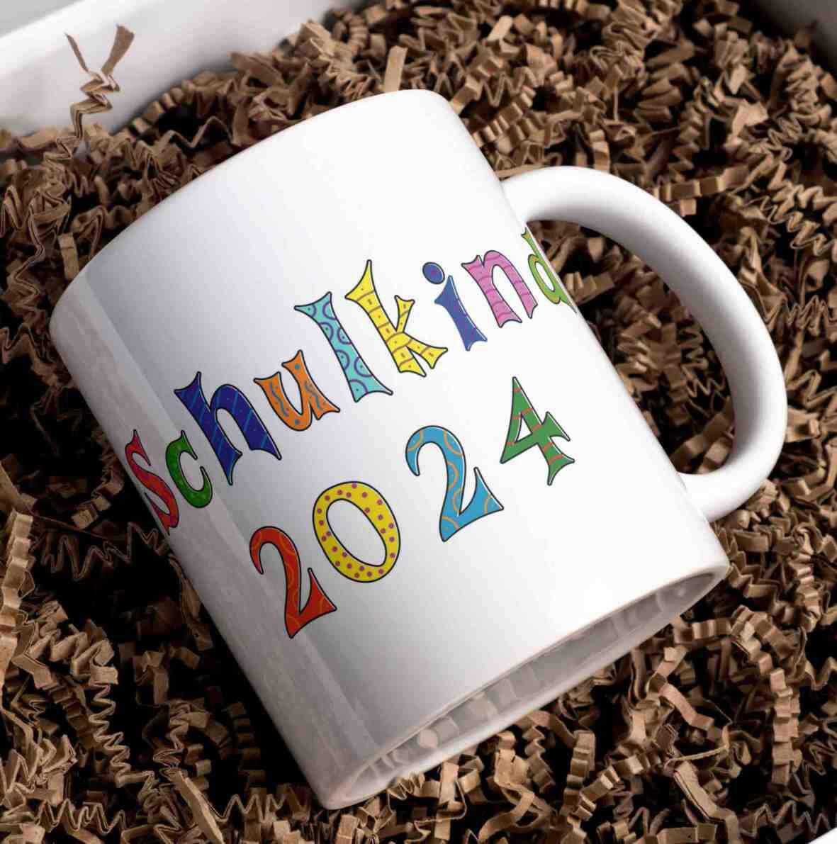 Personalisierte Tasse Schulkind 2024.