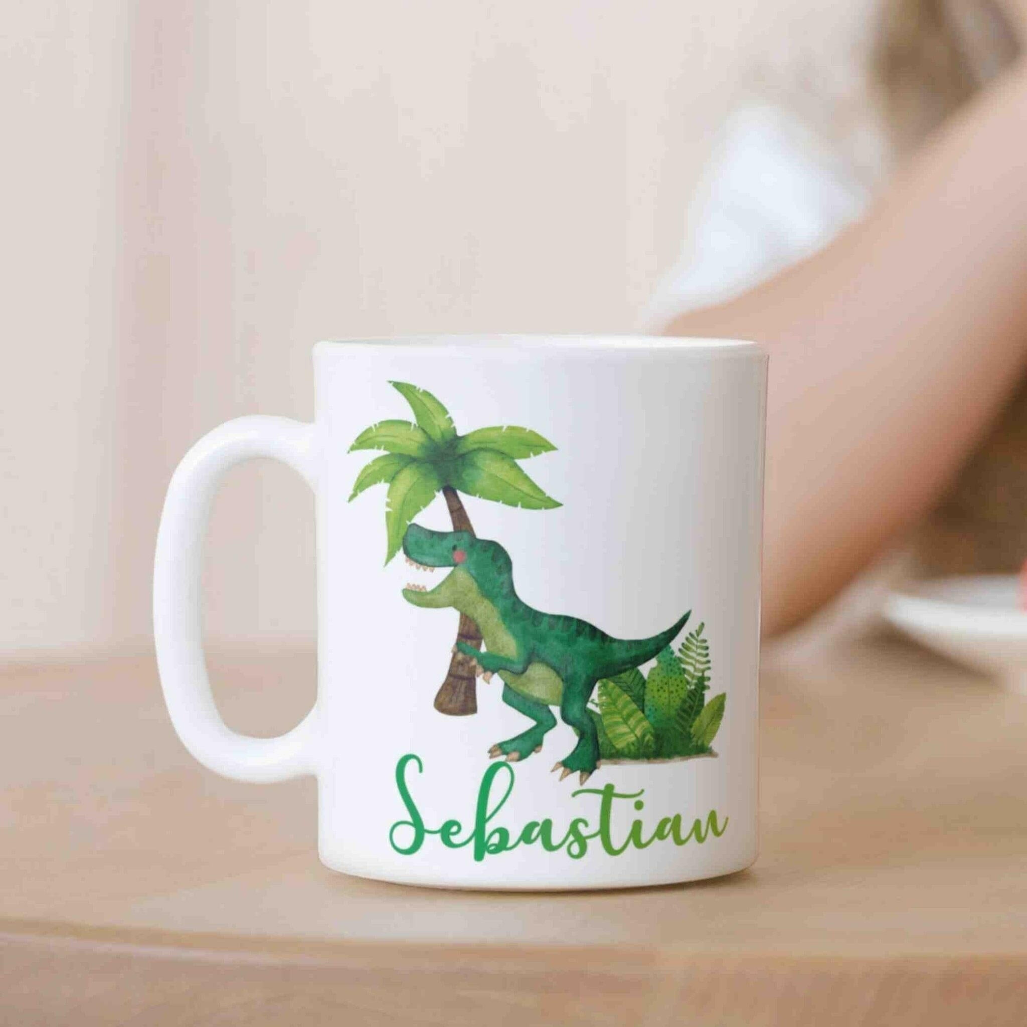 Personalisierte Tasse T-Rex.