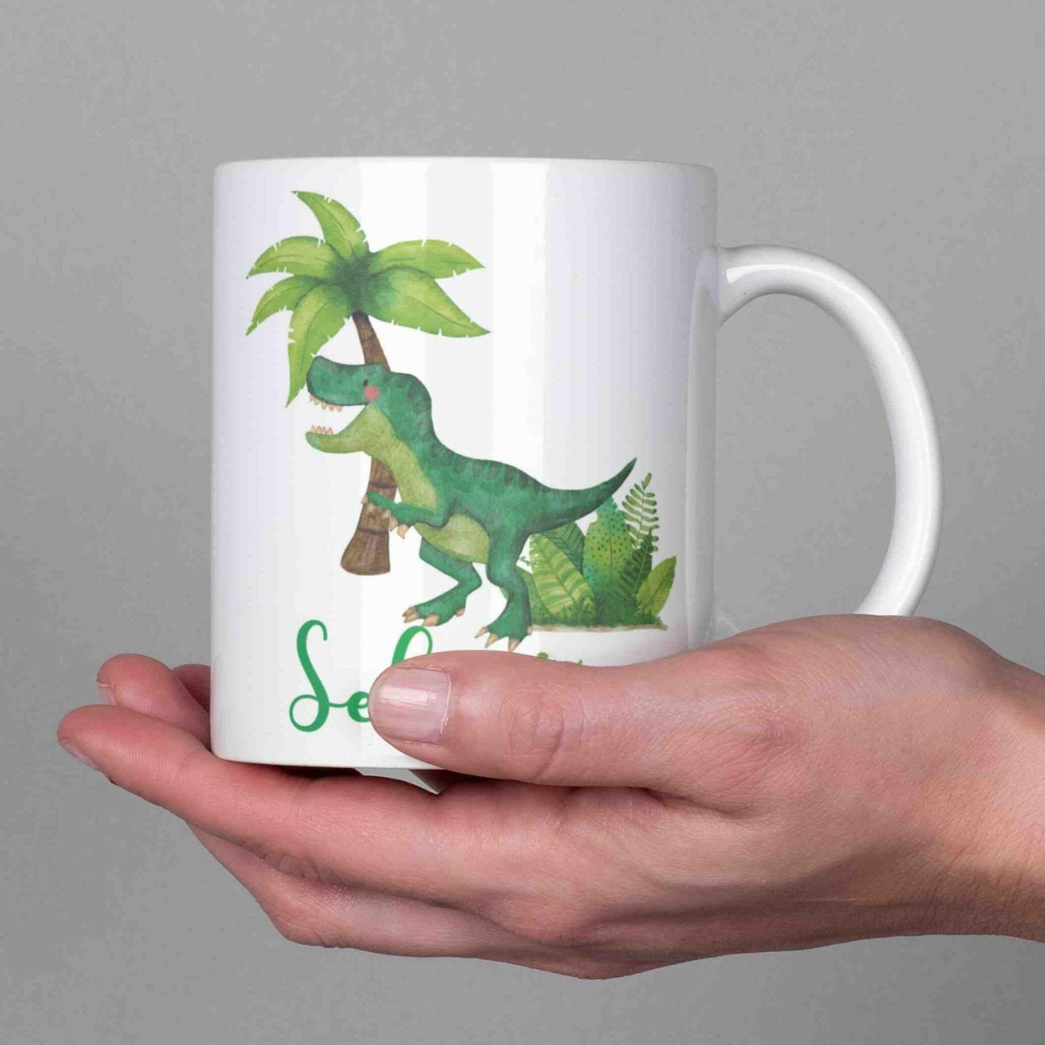 Personalisierte Tasse T-Rex.