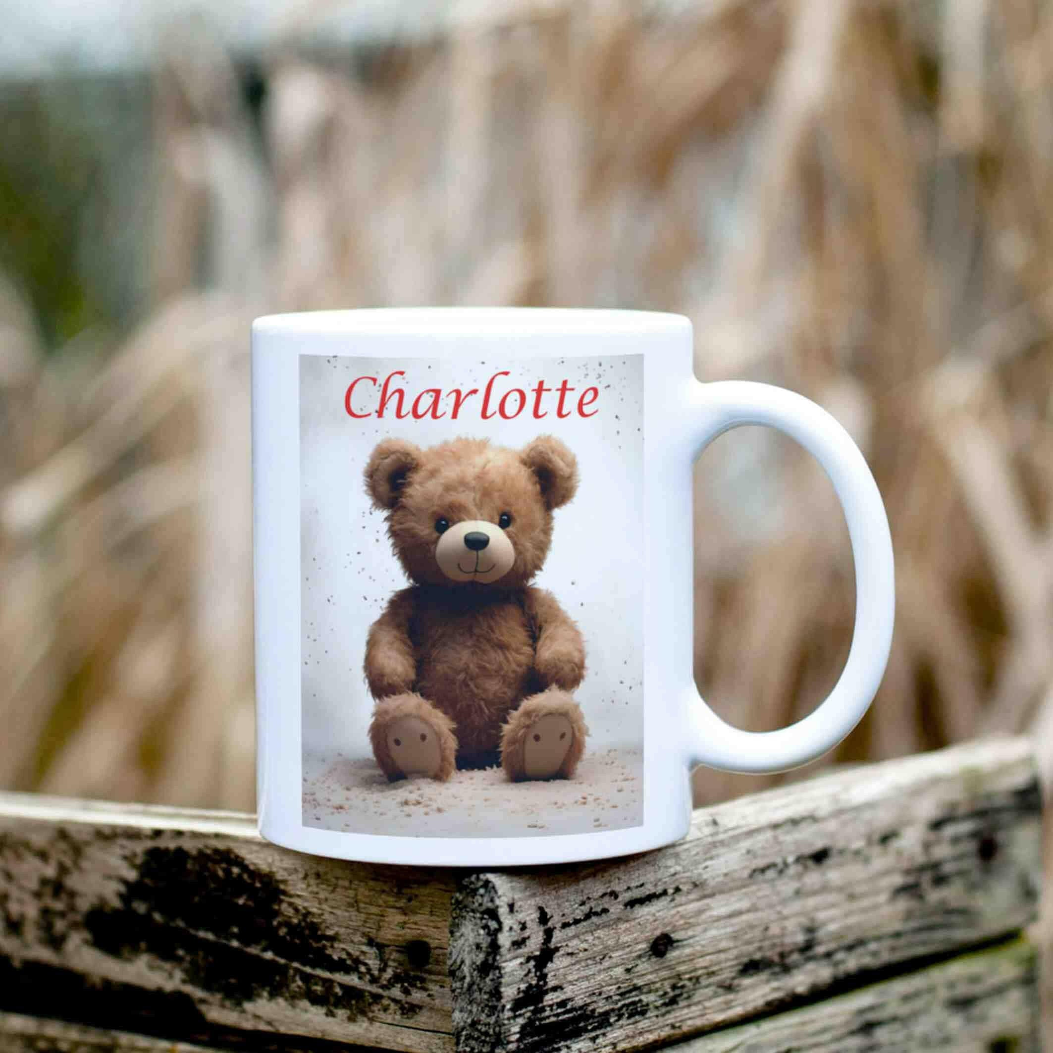 Personalisierte Tasse Teddybär.