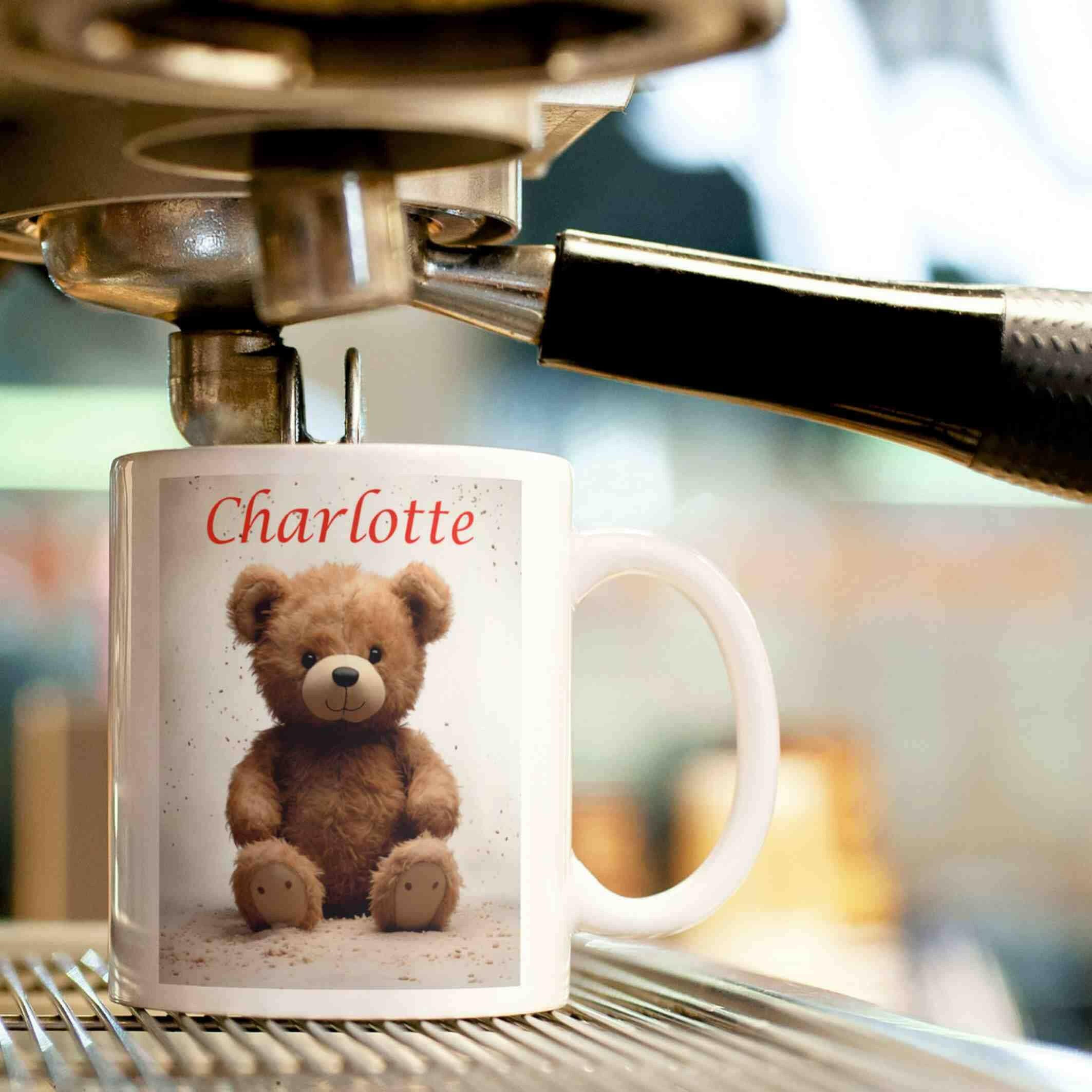 Personalisierte Tasse Teddybär.
