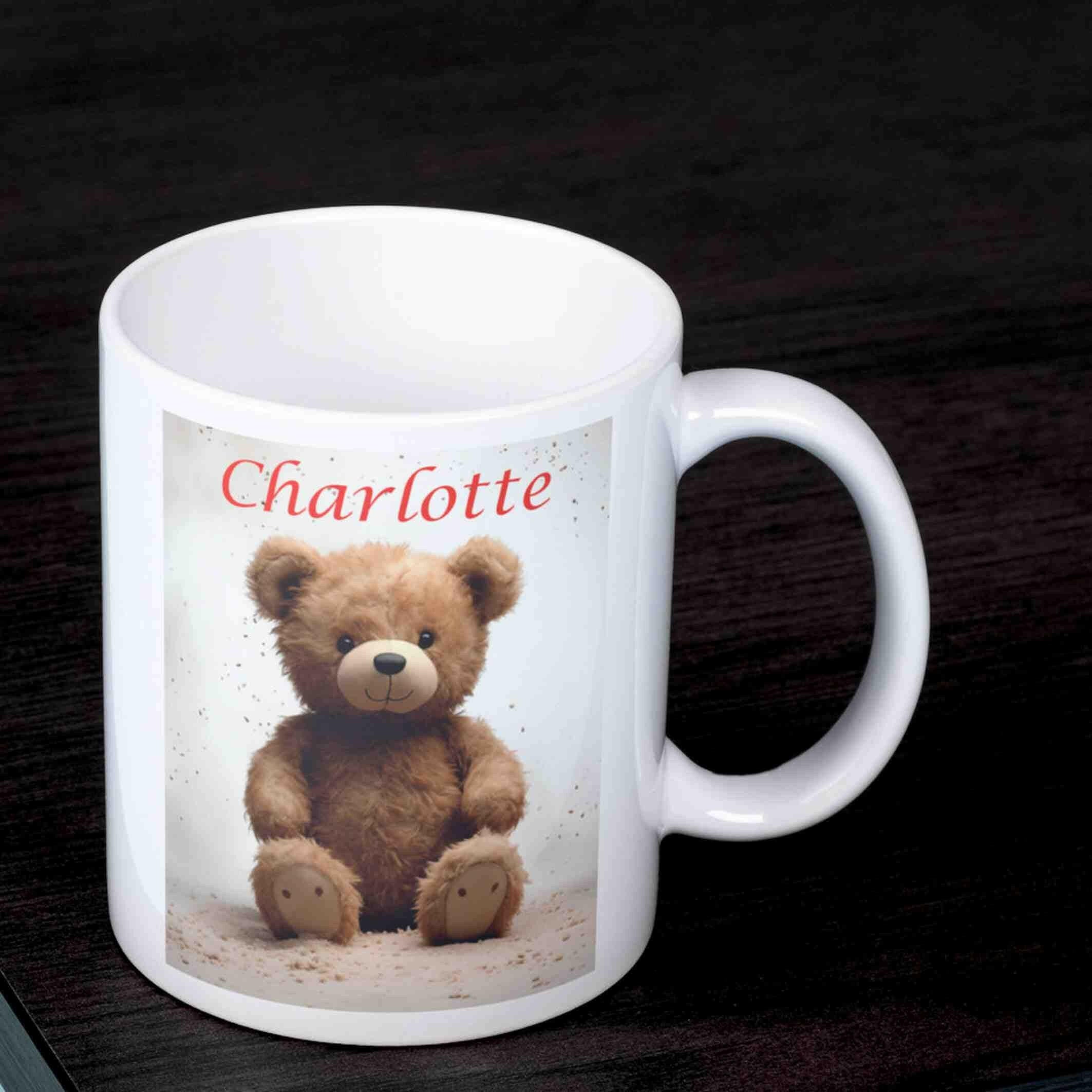 Personalisierte Tasse Teddybär.