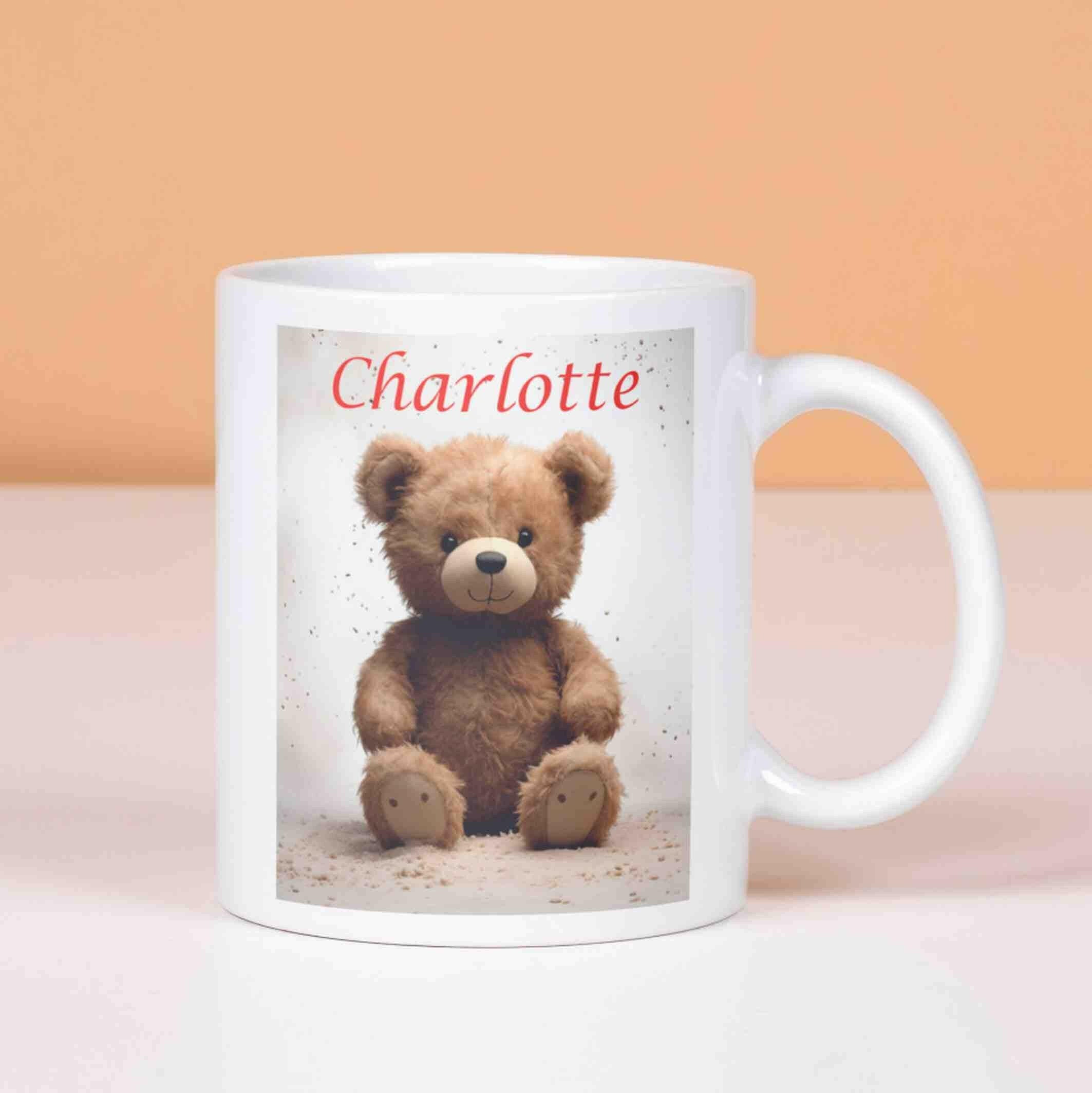 Personalisierte Tasse Teddybär.