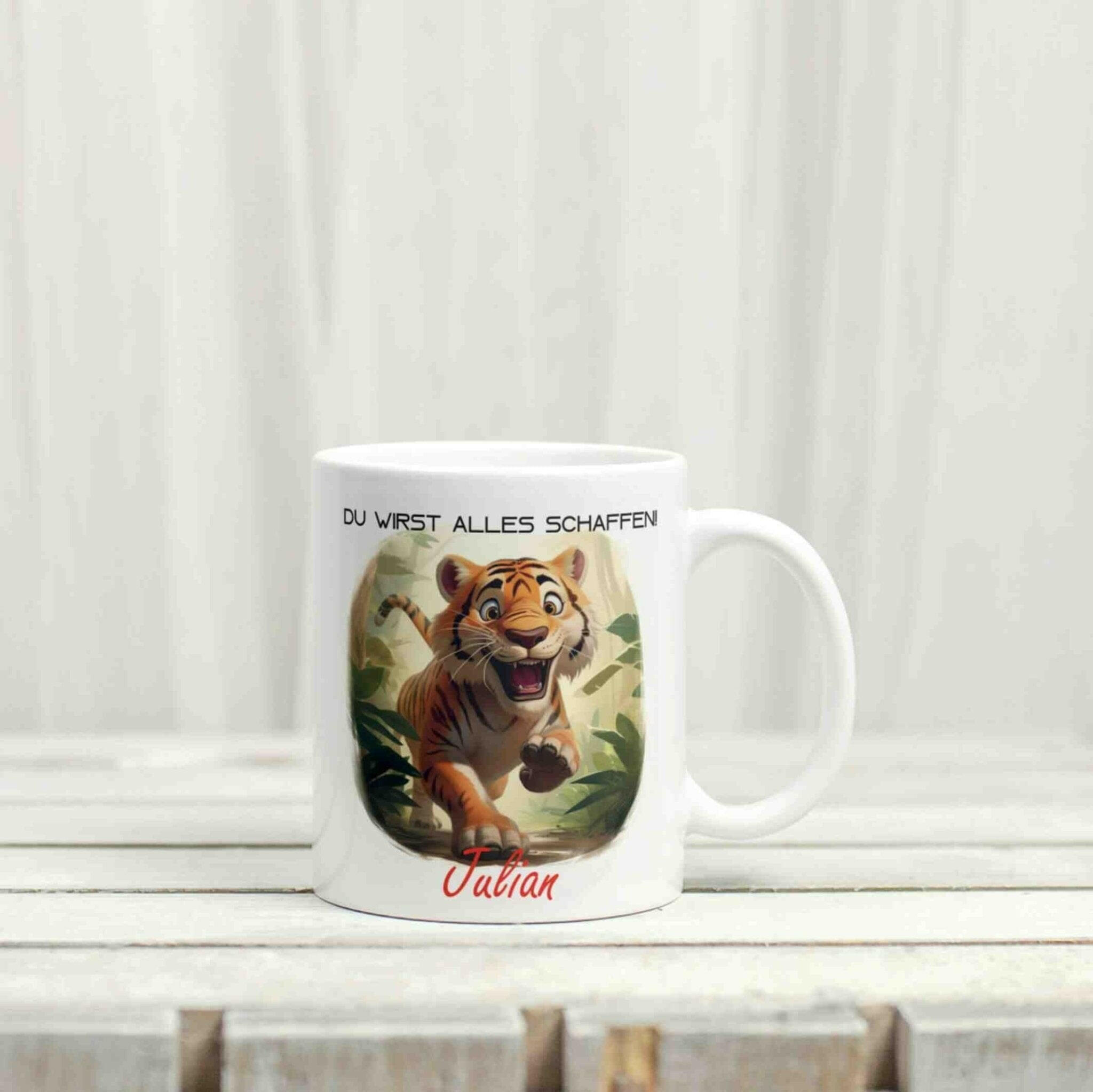 Personalisierte Tasse Tiger.