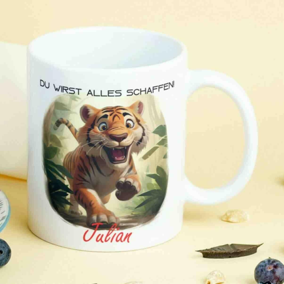 Personalisierte Tasse Tiger.