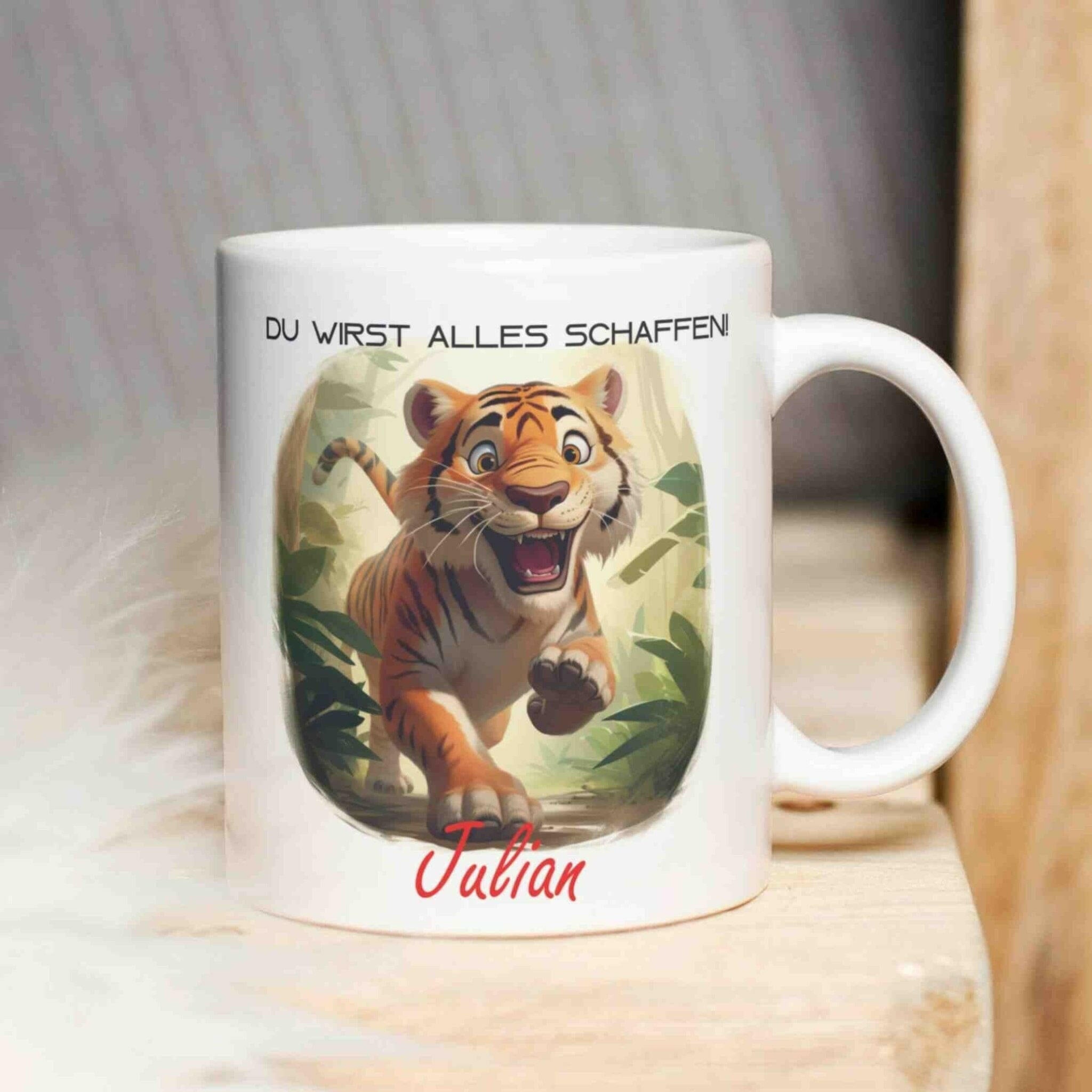 Personalisierte Tasse Tiger.