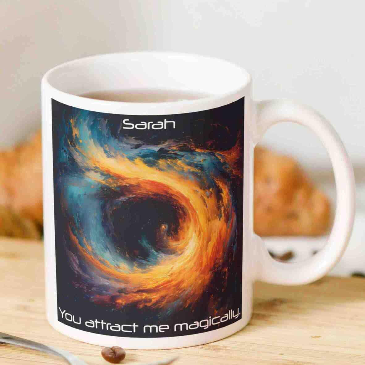 Personalisierte Tasse You Attract Me.