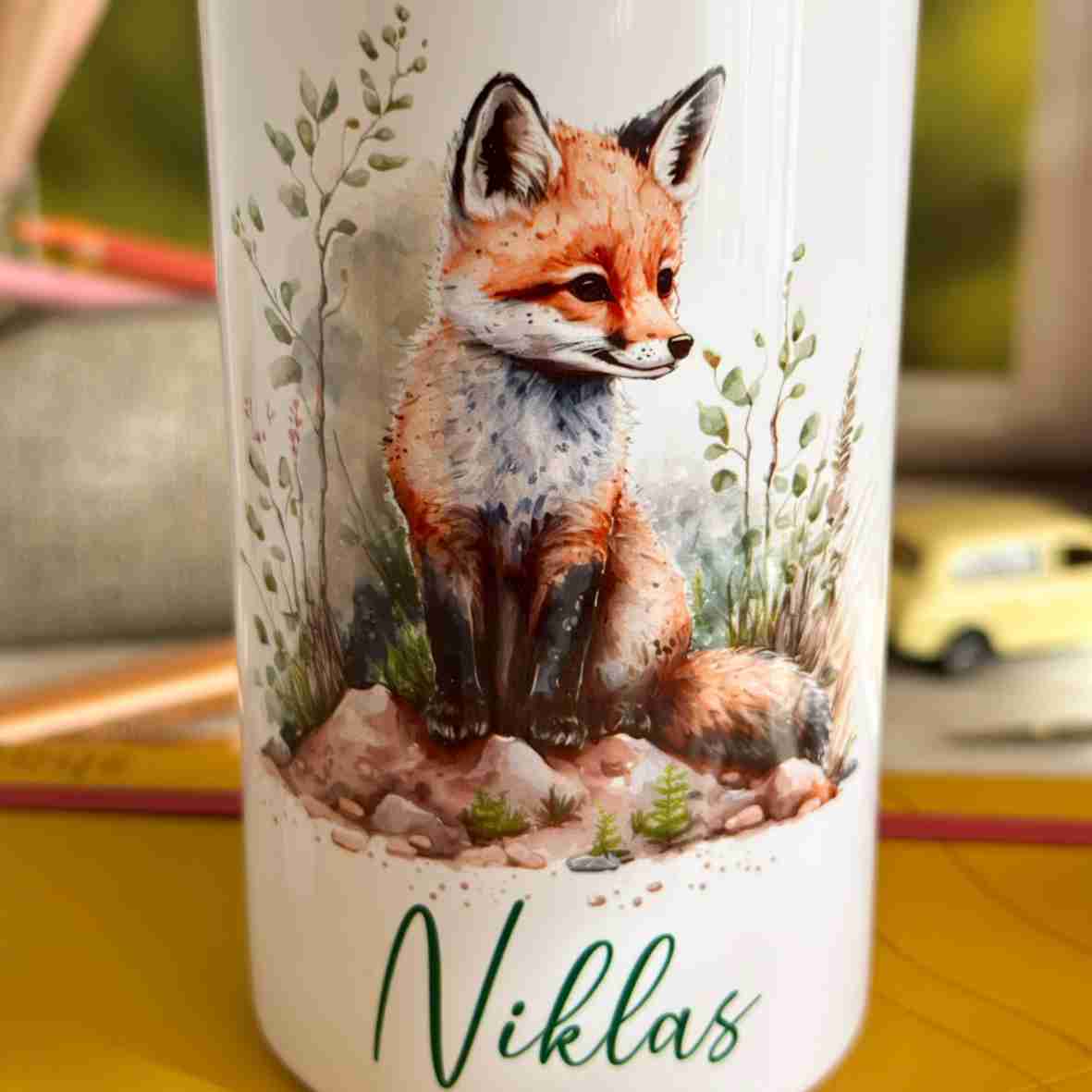 Trinkflasche Edelstahl Fuchs – Niklas