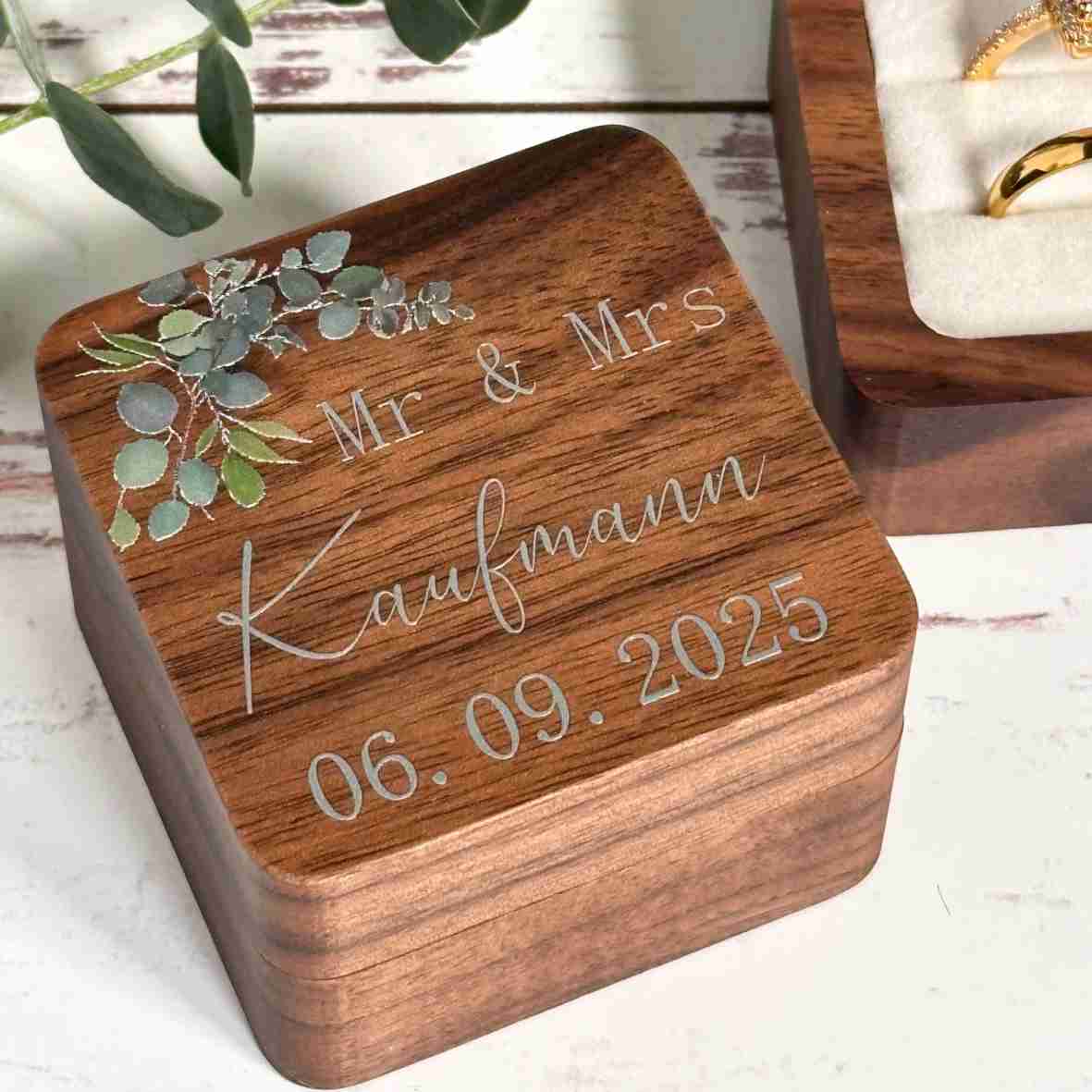Ringbox Holz Eukalyptus Design