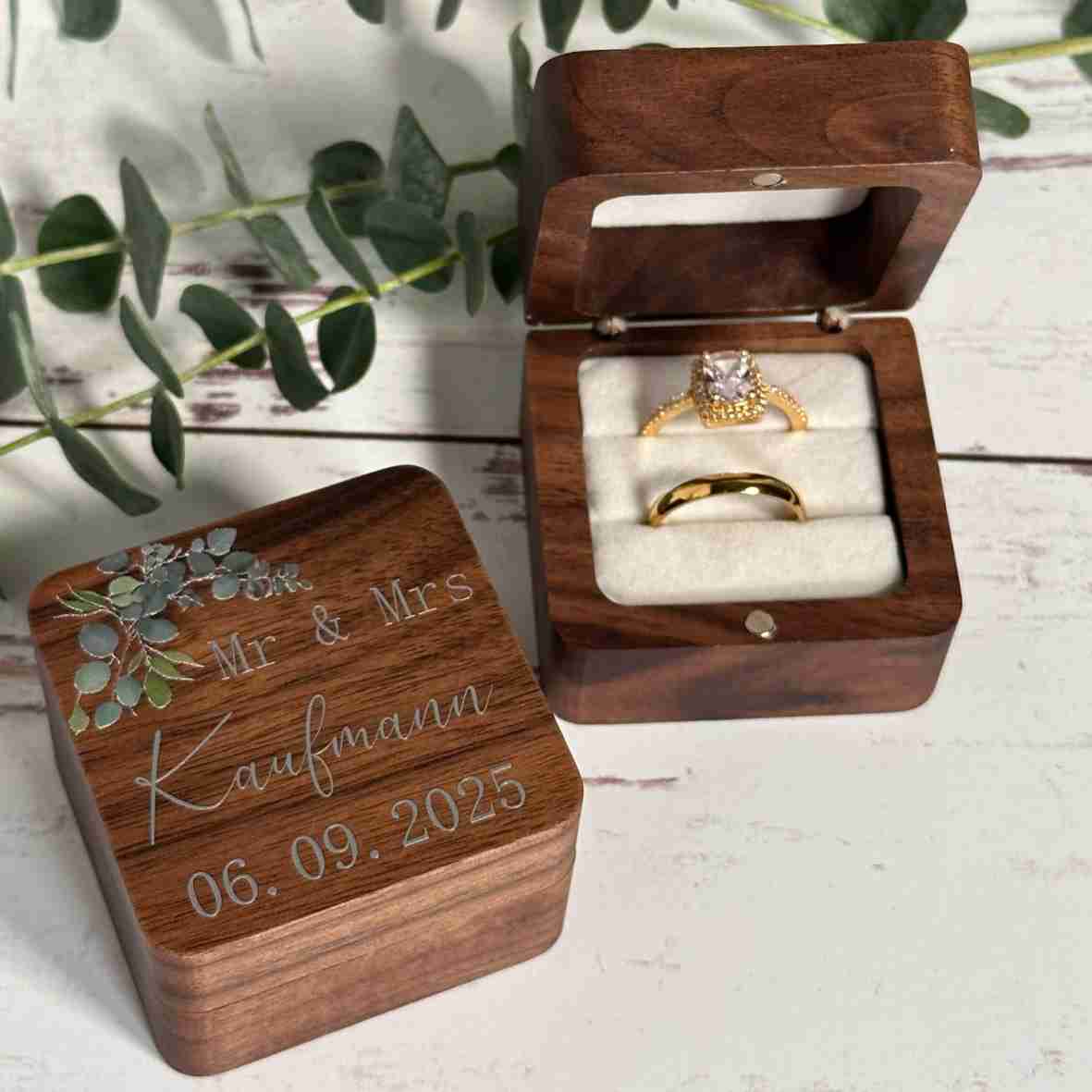 Ringbox Holz Eukalyptus Design