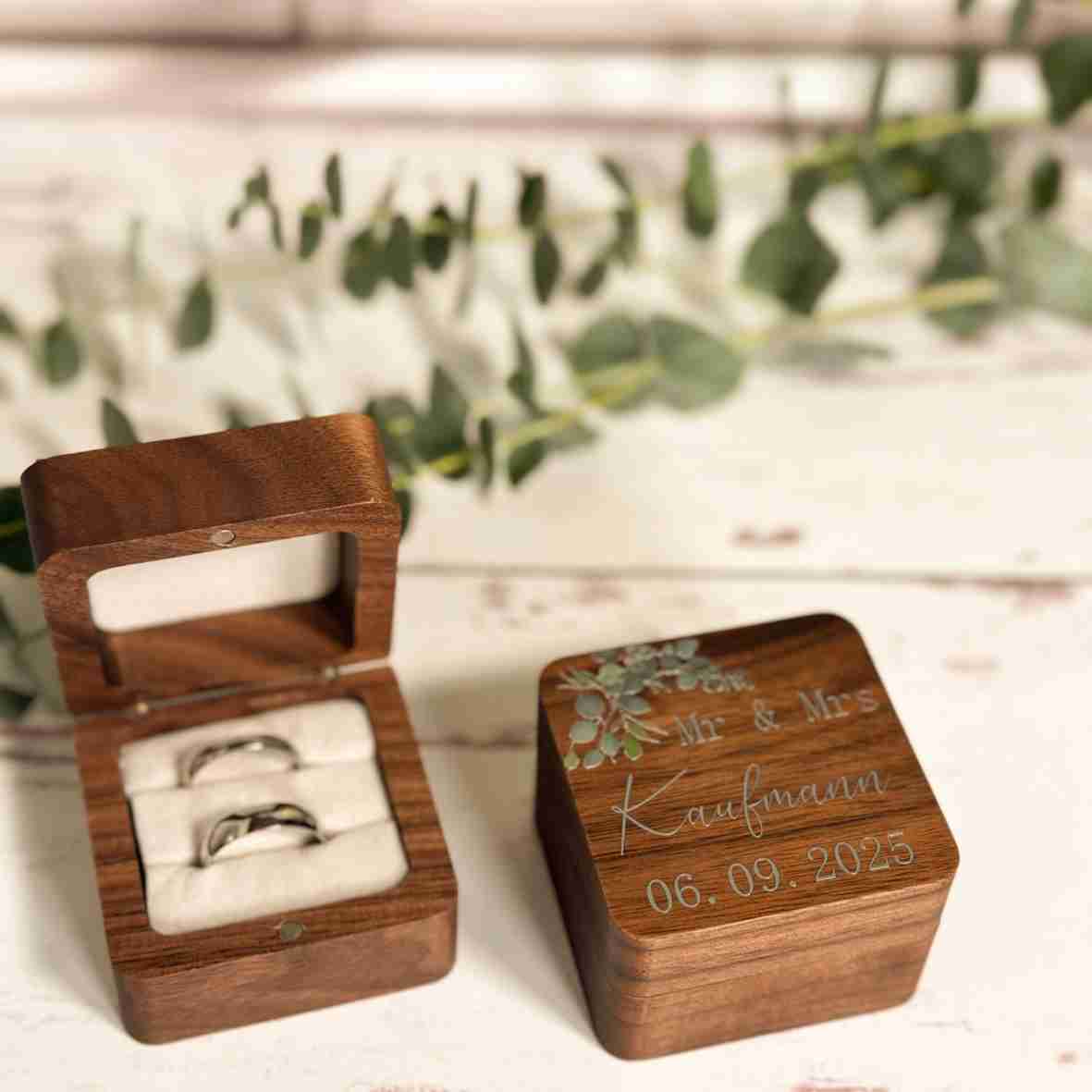 Ringbox Holz Eukalyptus Design