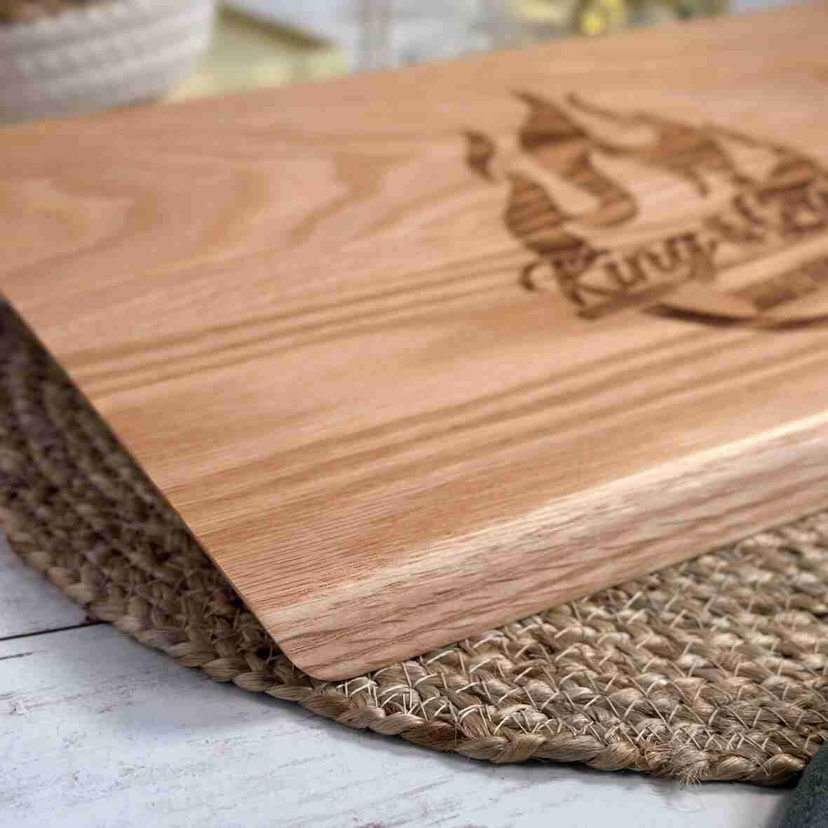 Personalisiertes Schneidebrett Eiche King of the Grill (2).