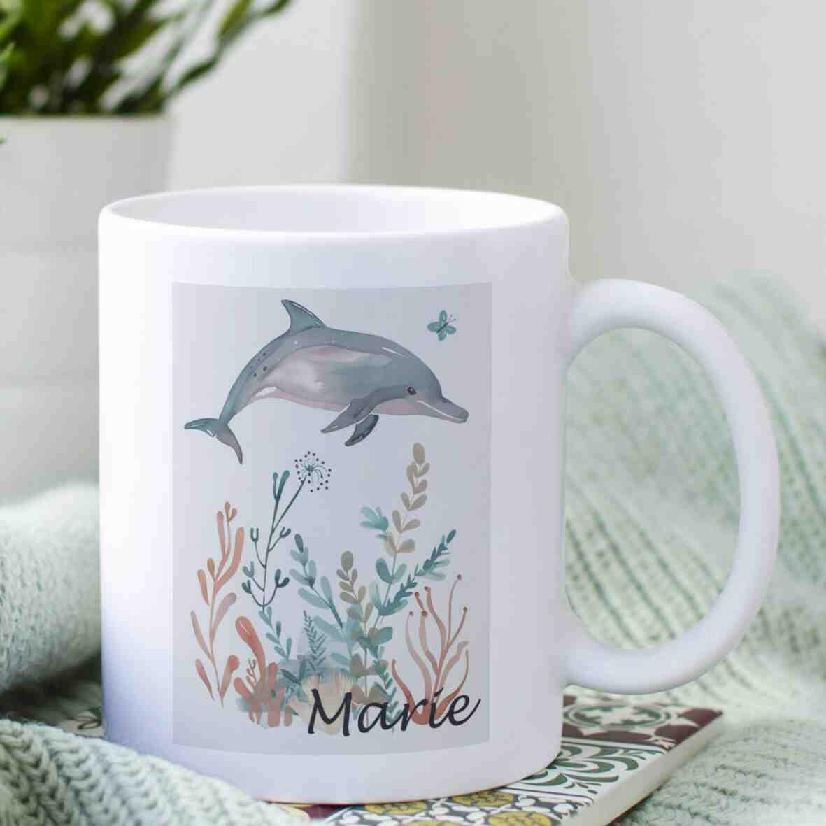 Personalisierte Tasse Delfin 2.