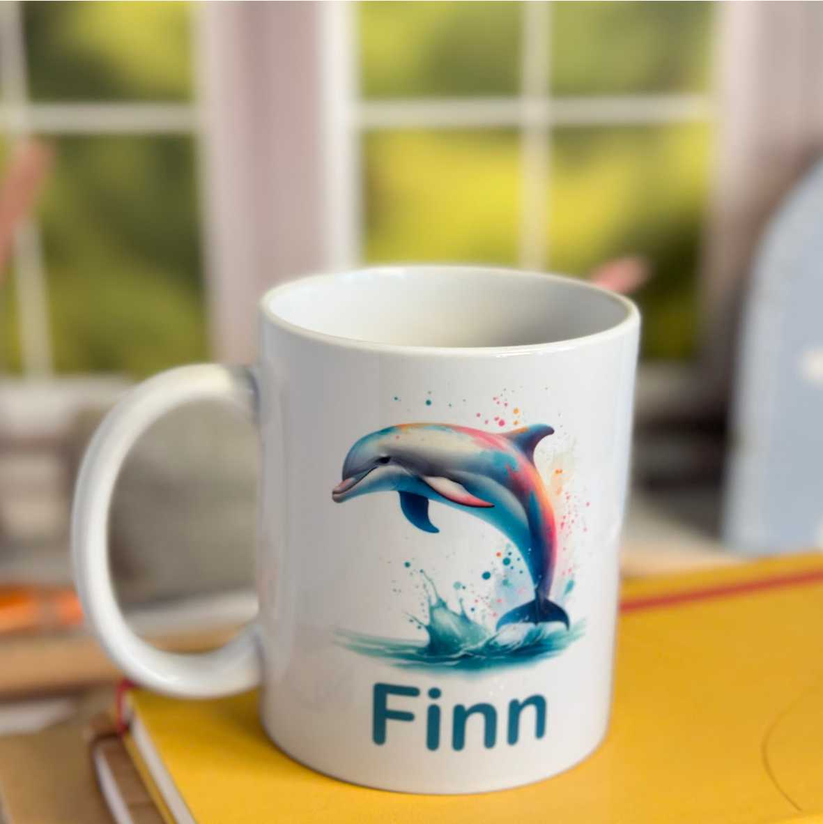 Personalisierte Delfin Tasse Kinder