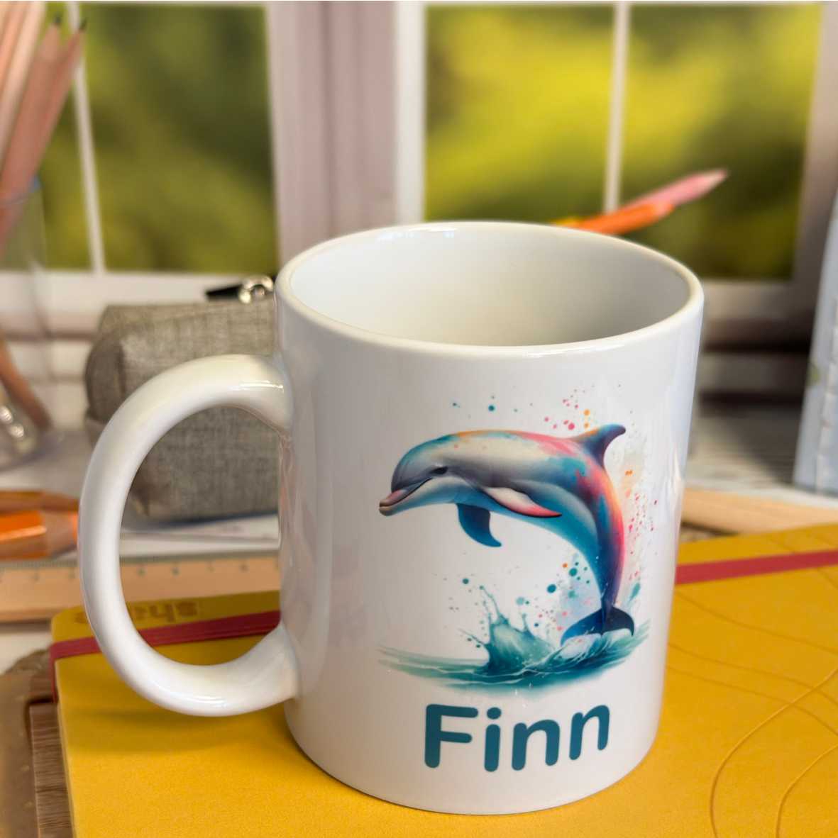 Personalisierte Delfin Tasse Kinder