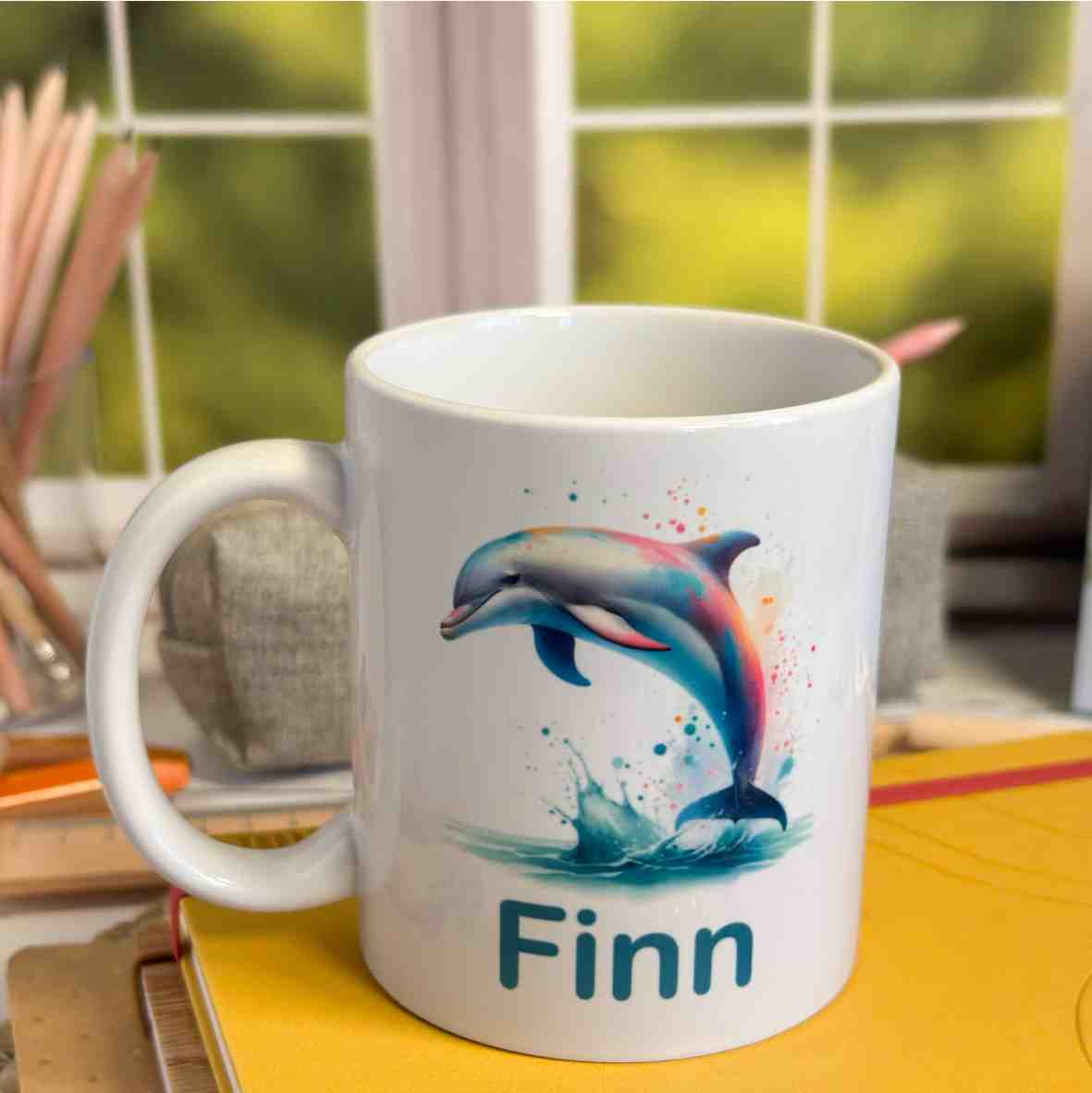 Personalisierte Delfin Tasse Kinder