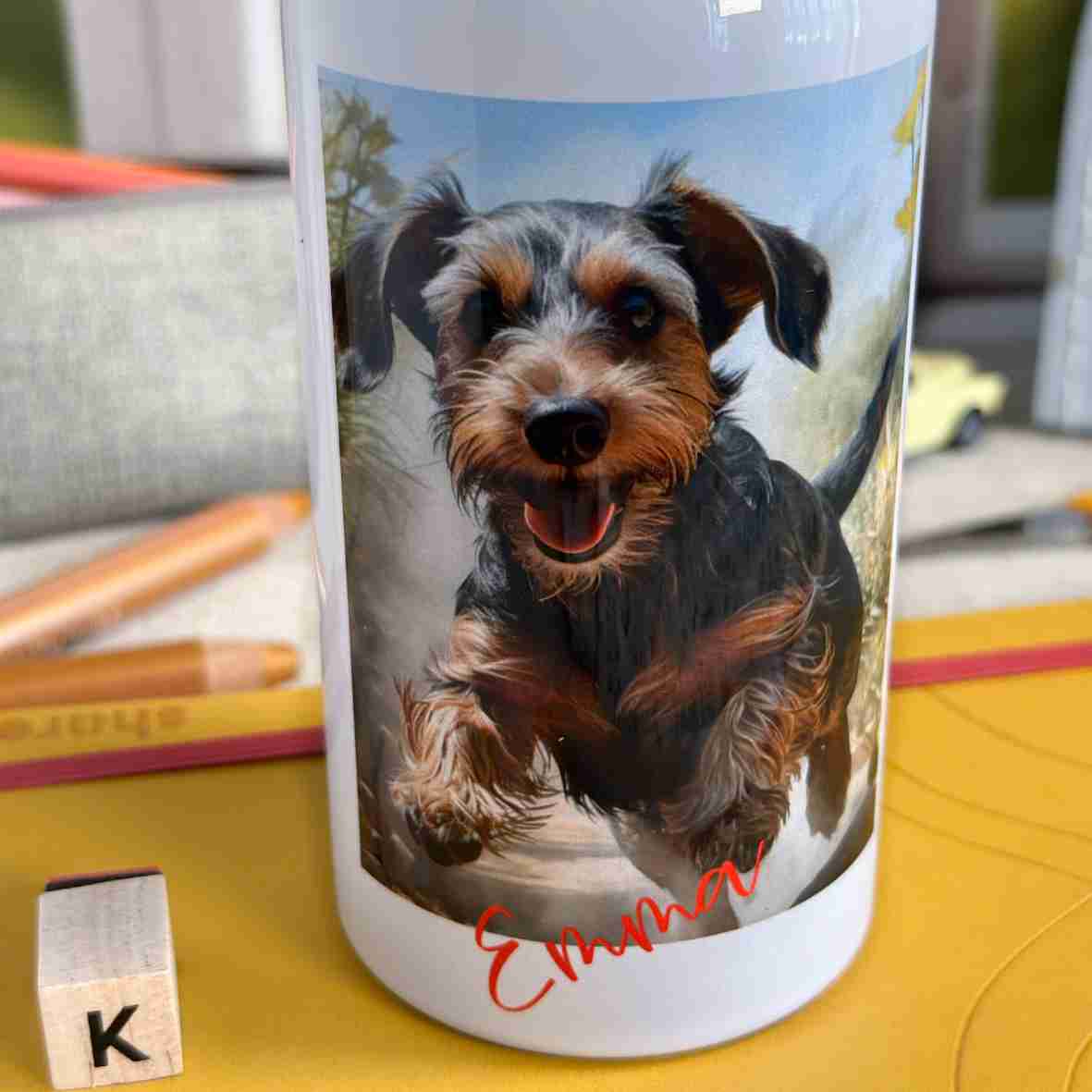 Trinkflasche Edelstahl Hund – Emma