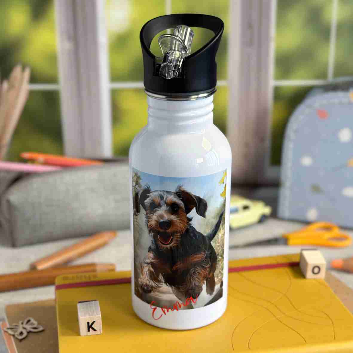 Trinkflasche Edelstahl Hund – Emma