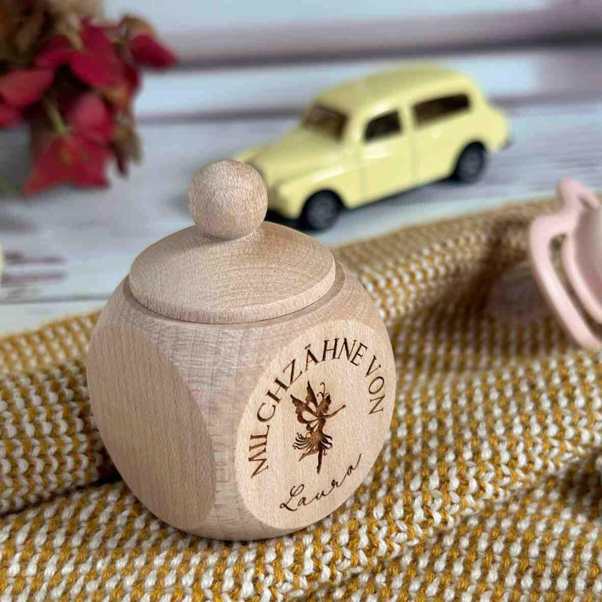 Personalisierte Milchzahndose Fee.