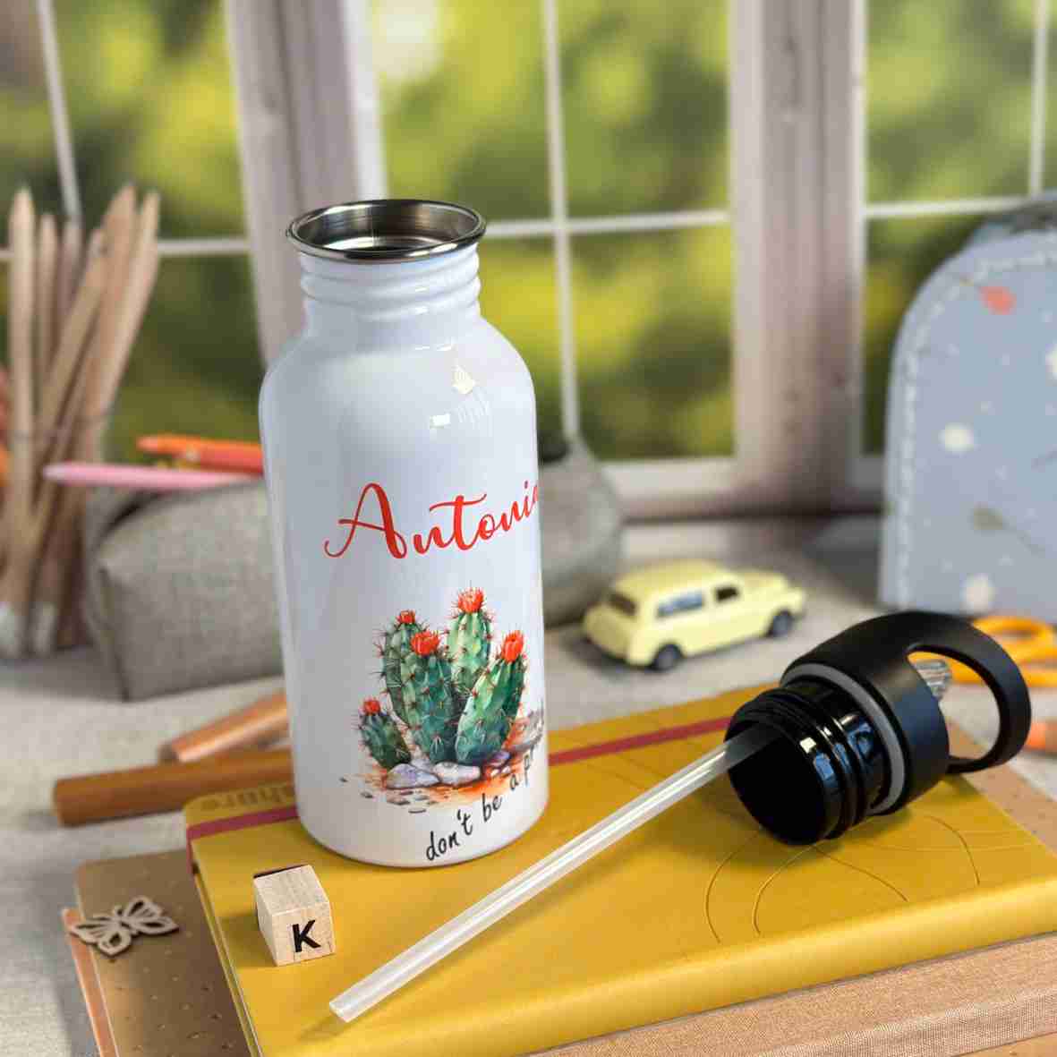 Trinkflasche Edelstahl Kaktus – Antonia