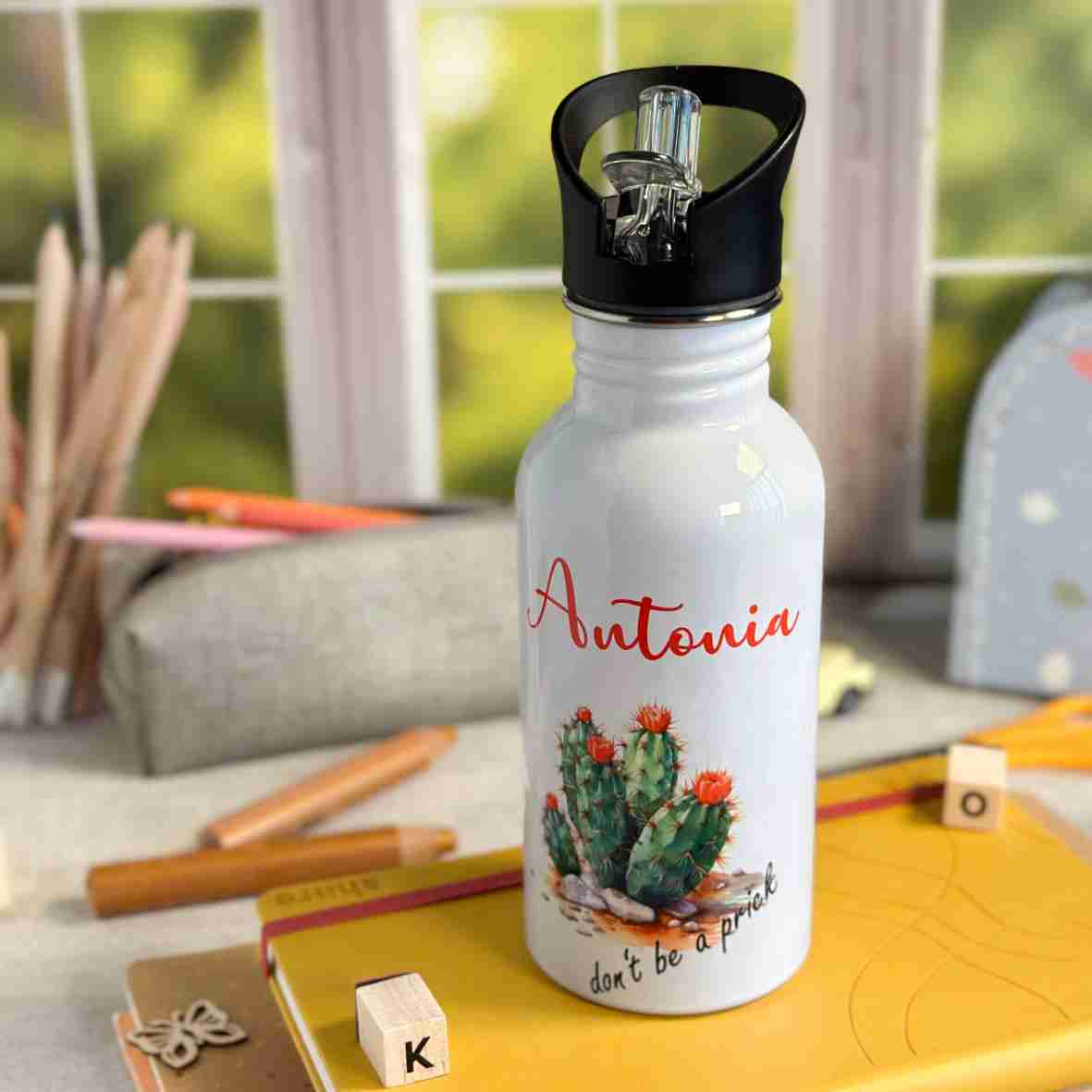 Trinkflasche Edelstahl Kaktus – Antonia