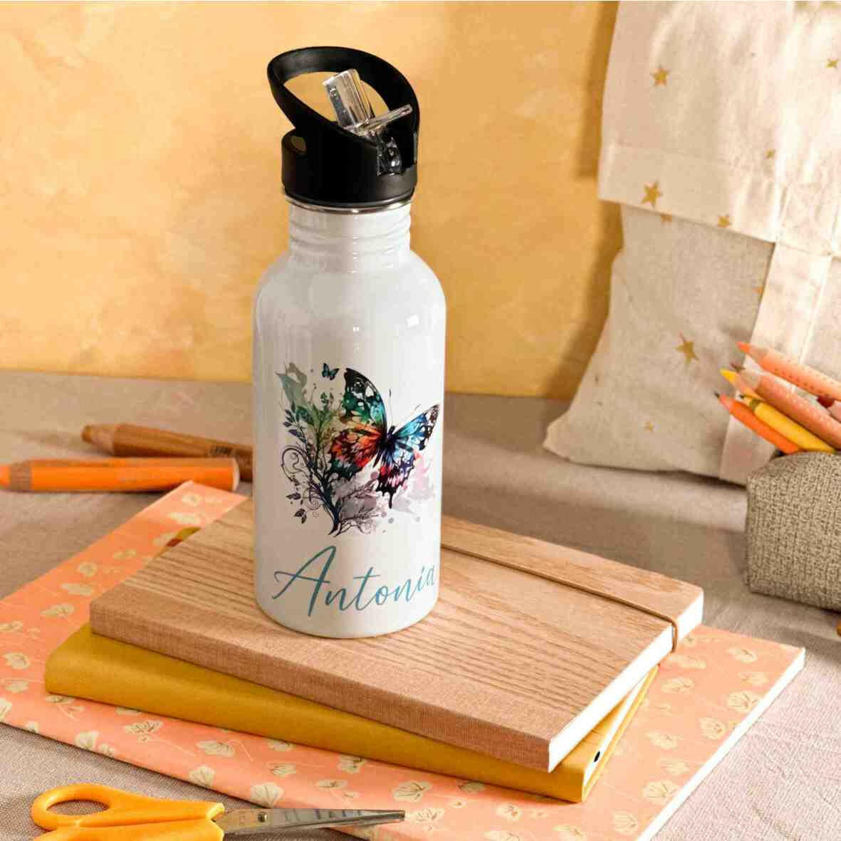 Trinkflasche Edelstahl Schmetterling – Antonia