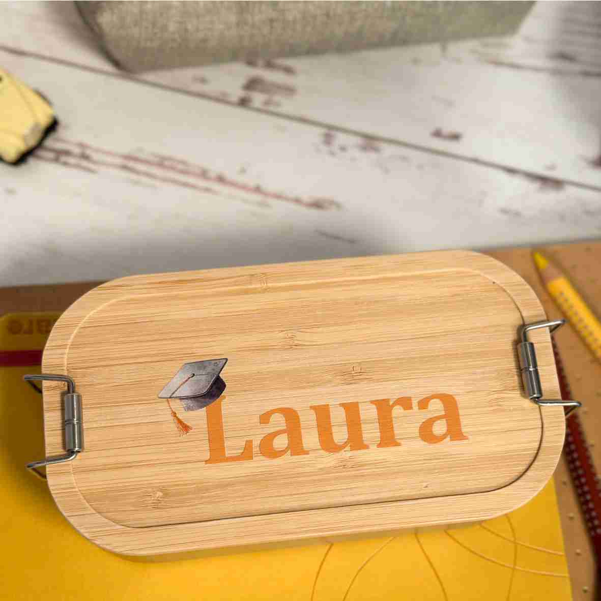 Brotdose Edelstahl Bambus – Laura