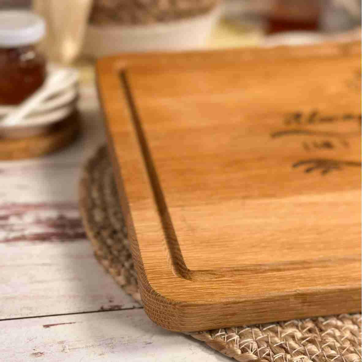 Personalisiertes Schneidebrett Eiche Always Forever (1).