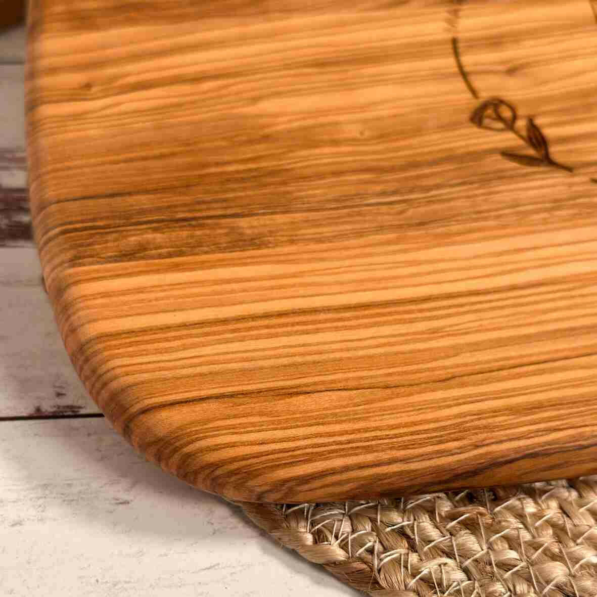 Personalisiertes Schneidebrett Olive Wedding Day 3.