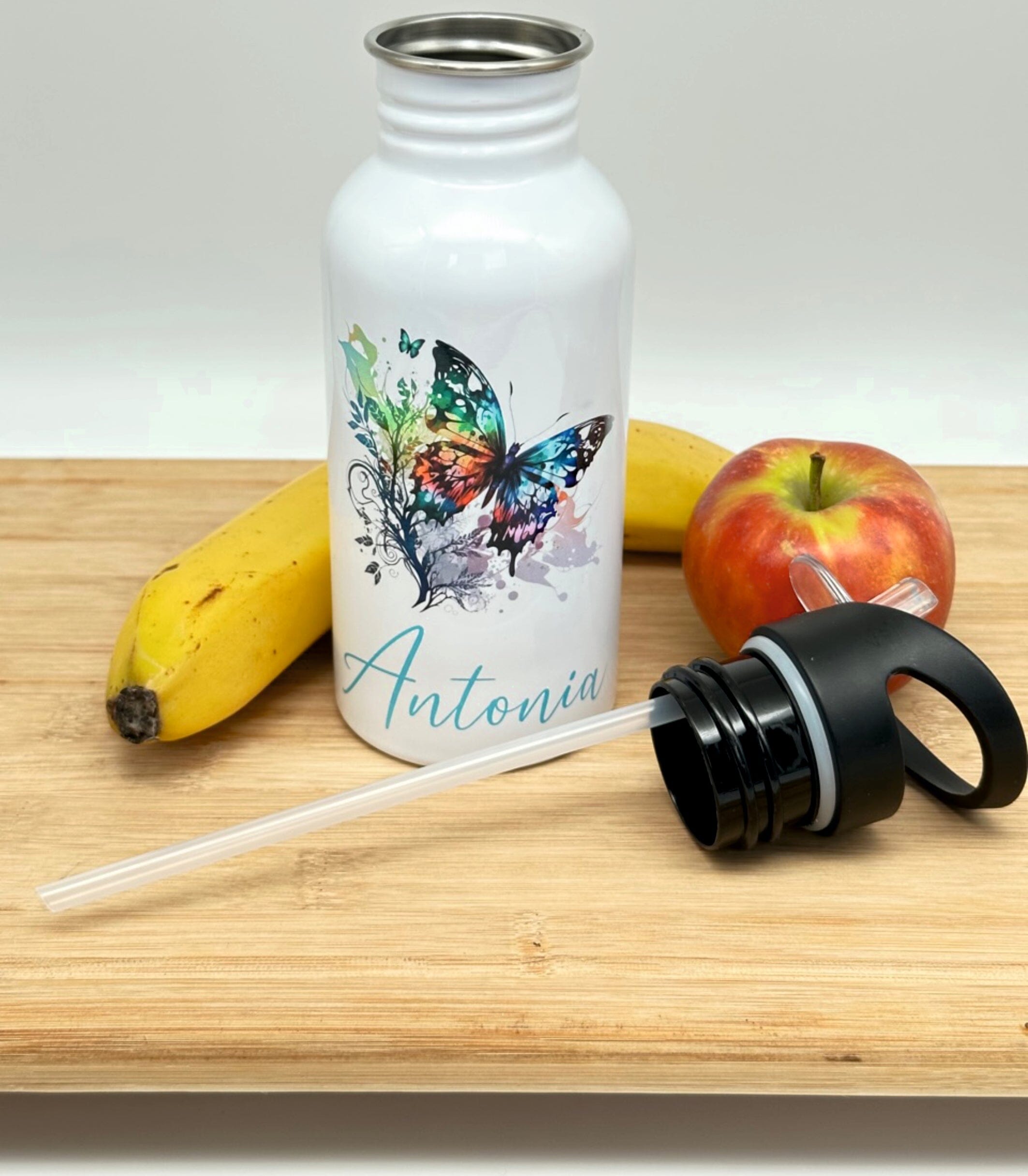 Edelstahl-Trinkflasche Einhorn, 500ml - Mit Wunschnamen Rhein-Druck