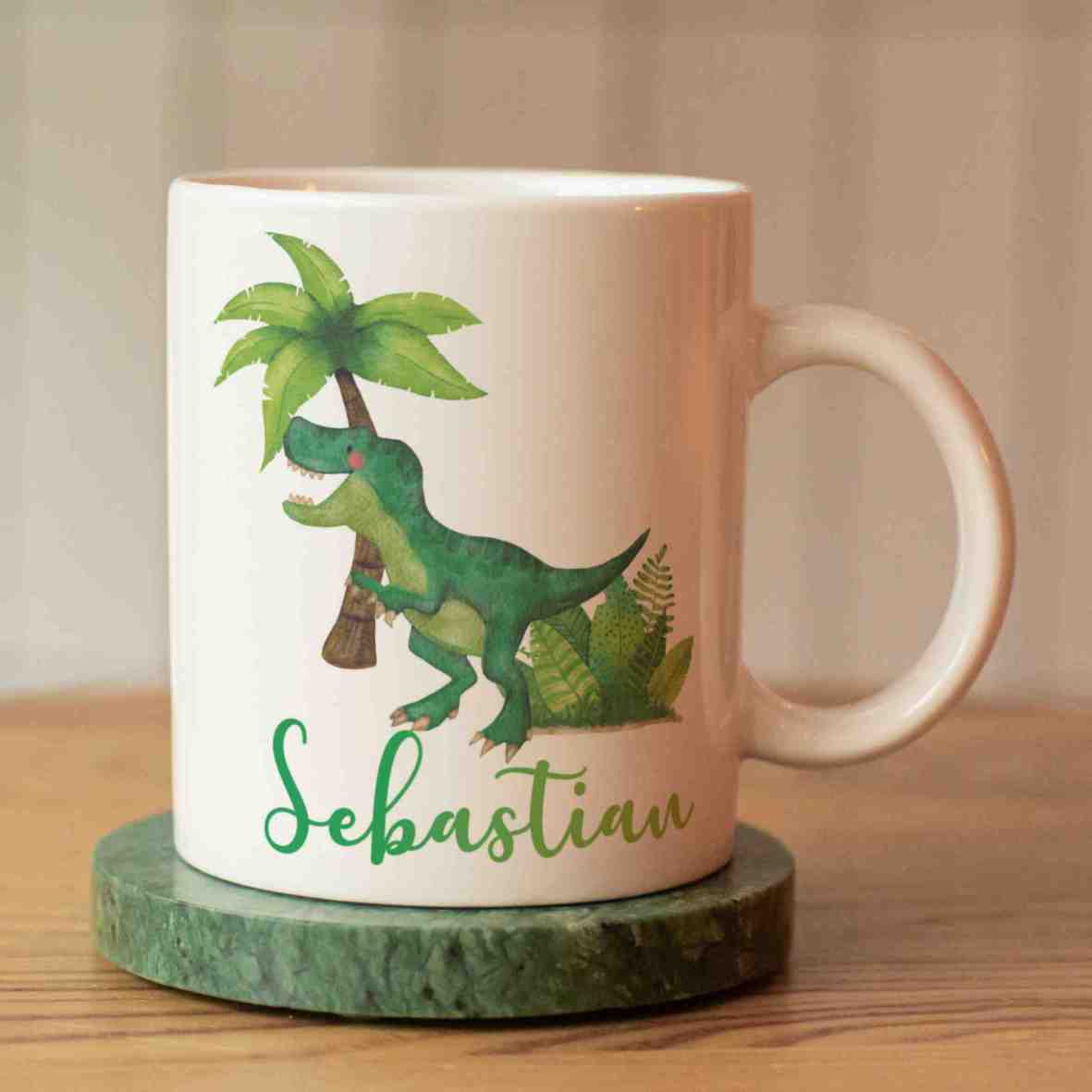 personalisierte Tasse T-Rex Villa-Schwein 