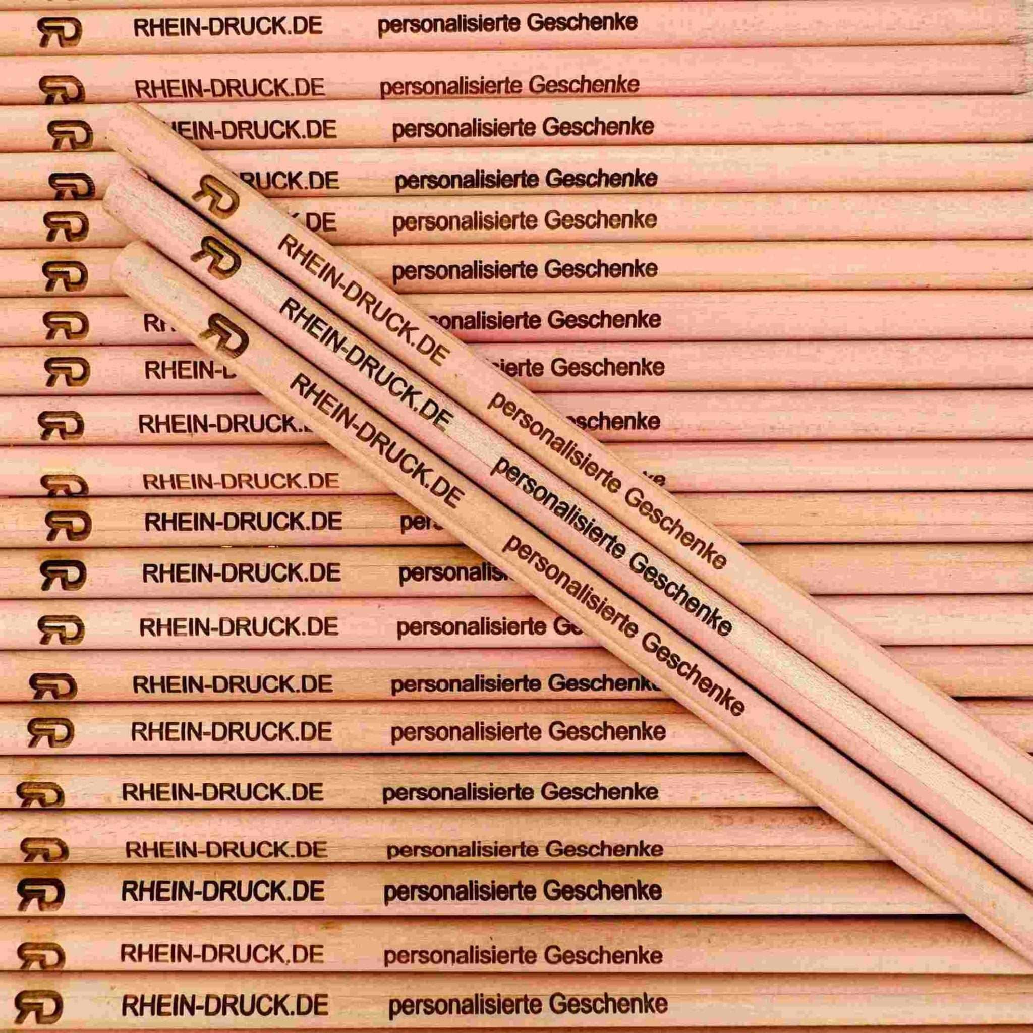 Bleistift mit Namen, für berufliche und private Zwecke, FSC, klimaneutral, 25 Stück Villa-Schwein 