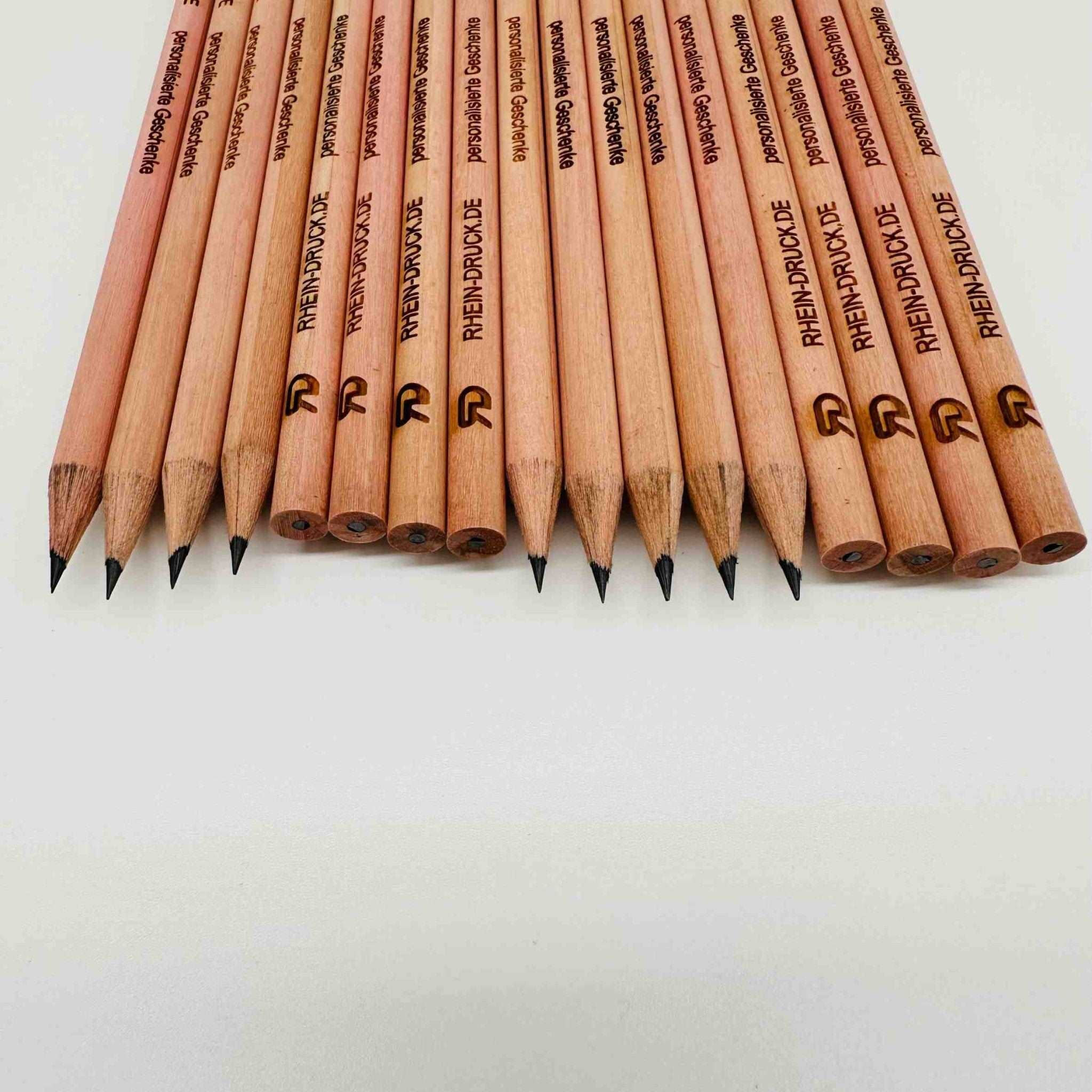 Bleistift mit Namen, für berufliche und private Zwecke, FSC, klimaneutral, 50 Stück Villa-Schwein 